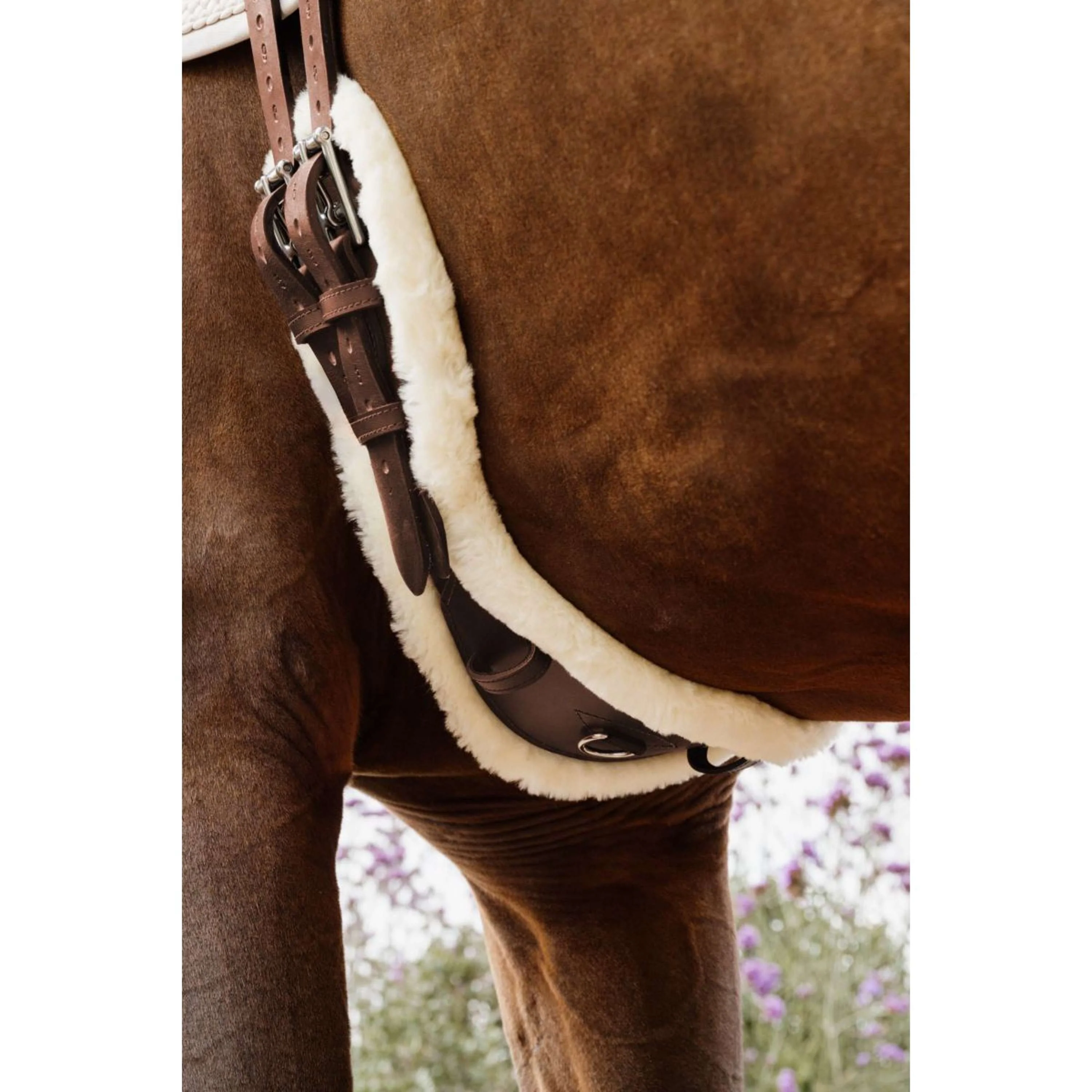 Kentucky Horsewear Dressurgurt Anatomic Sheepskin Braun - Image 2