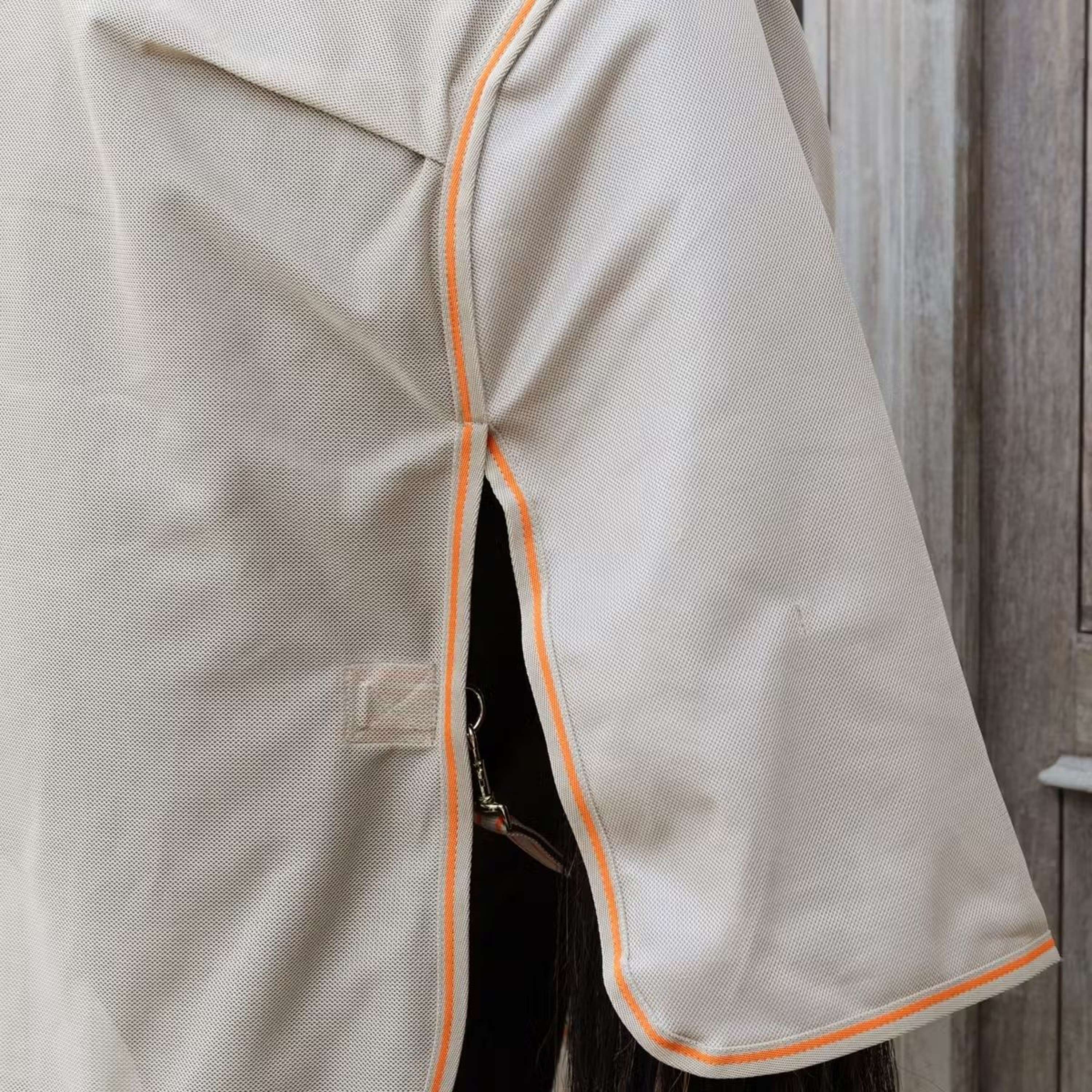 Kentucky Horsewear Fliegendecke Comfort Mesh Beige/Orange - Image 7