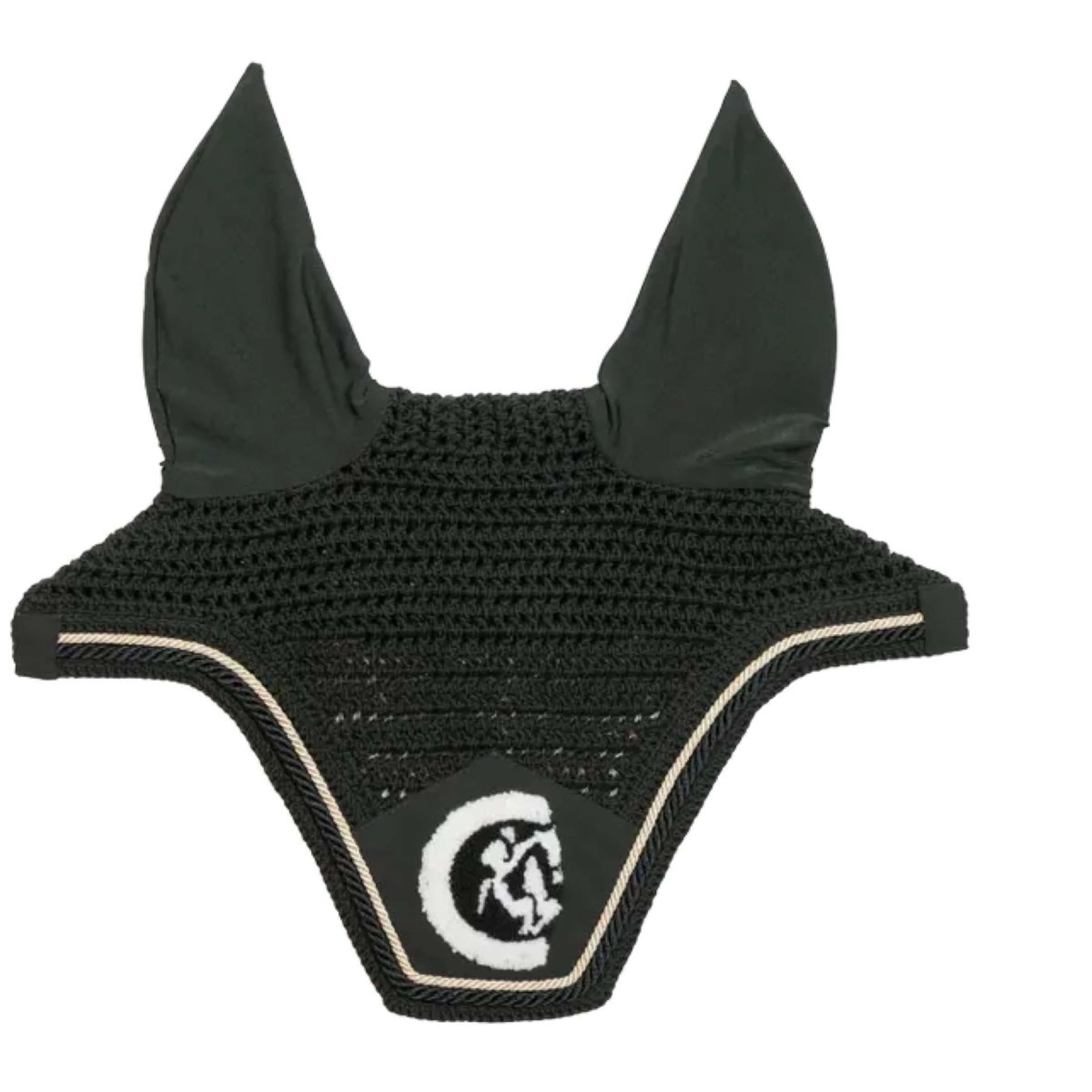 Kentucky Horsewear Fliegenhaube Wellington 3D Logo Pine Green - Image 2
