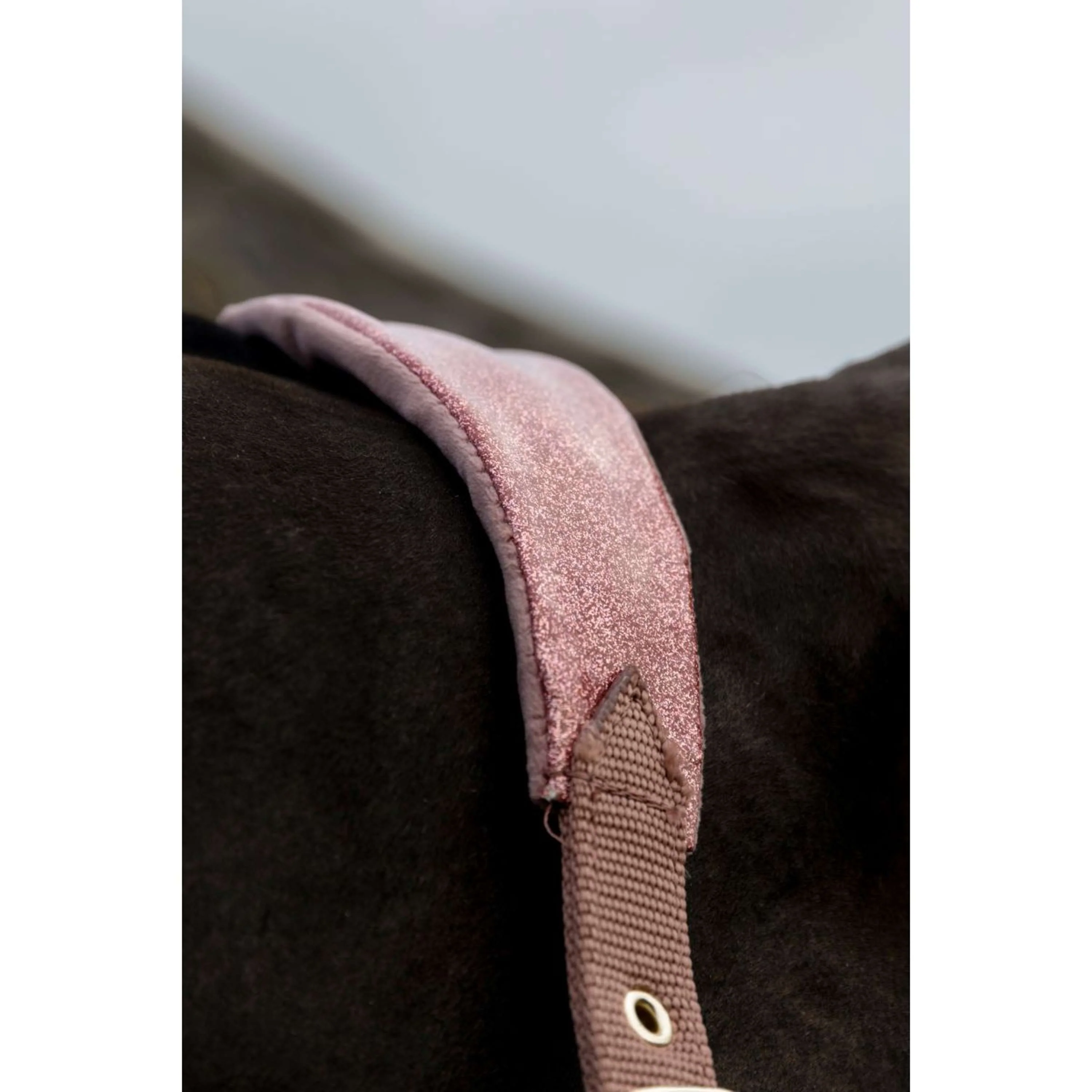 Kentucky Horsewear Halfter Velvet Glitter Unicorn Altrosa - Image 4