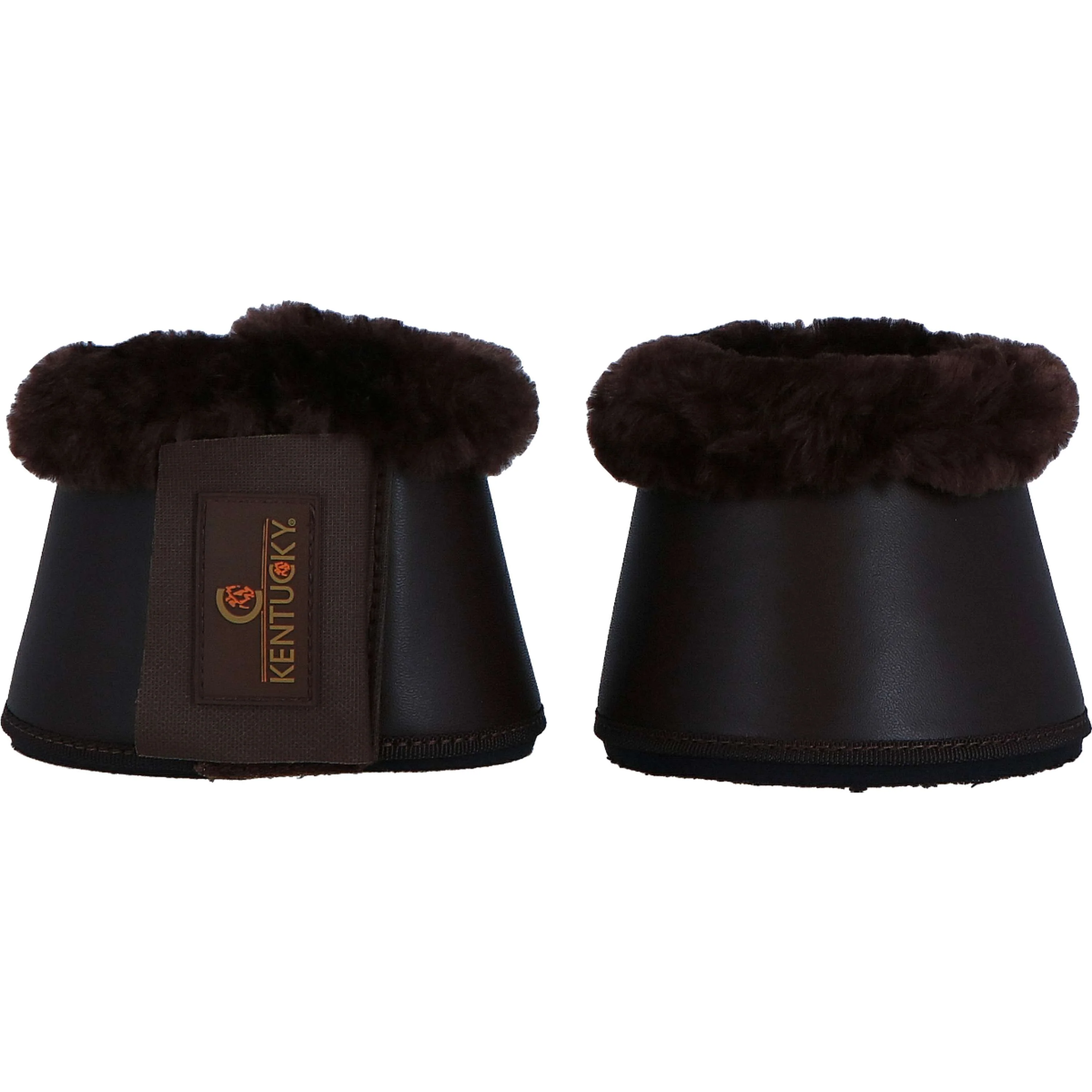 Kentucky Horsewear Hufglocken Sheepskin Leather Braun/Braun - Image 2