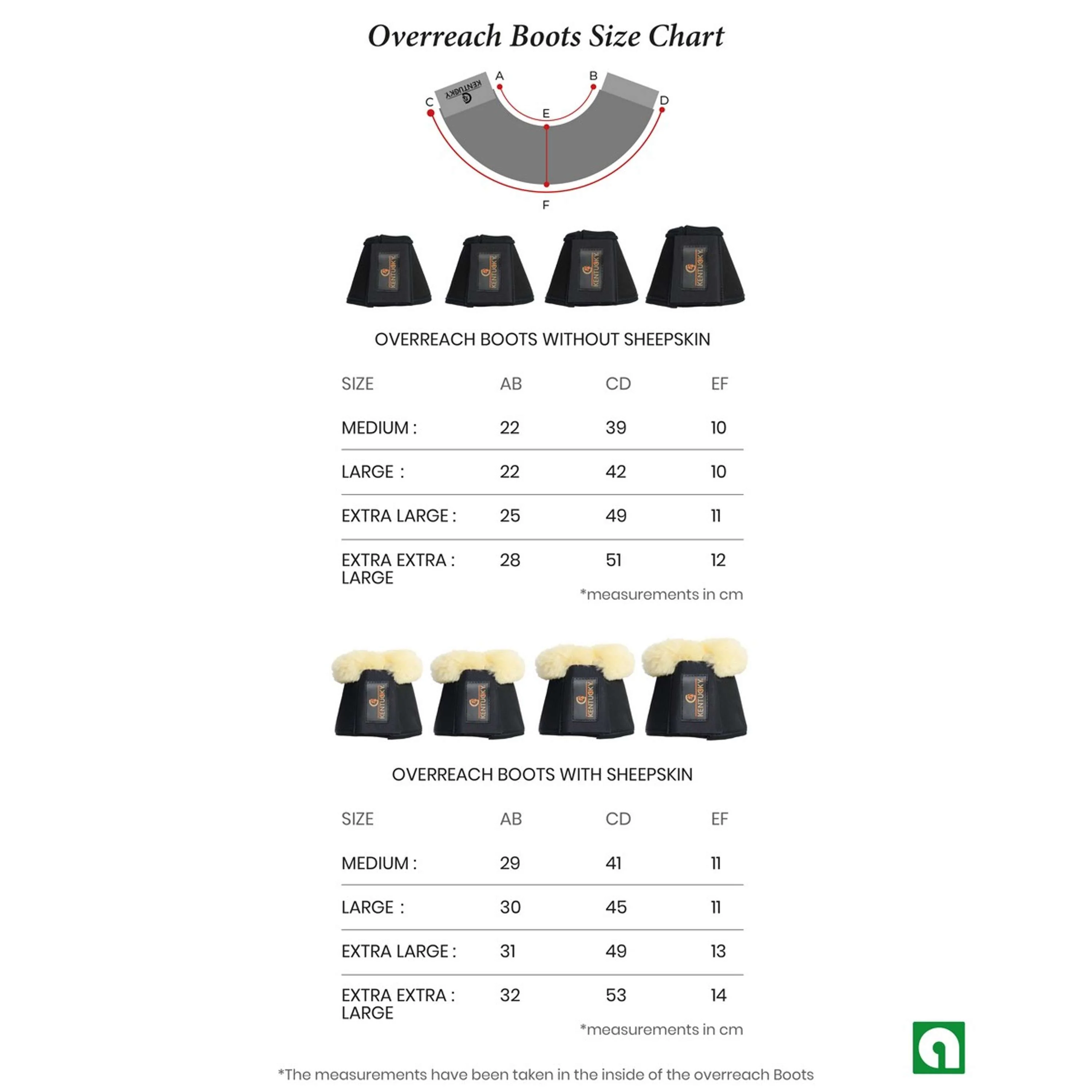 Kentucky Horsewear Hufglocken Sheepskin Leather Braun/Braun - Image 3