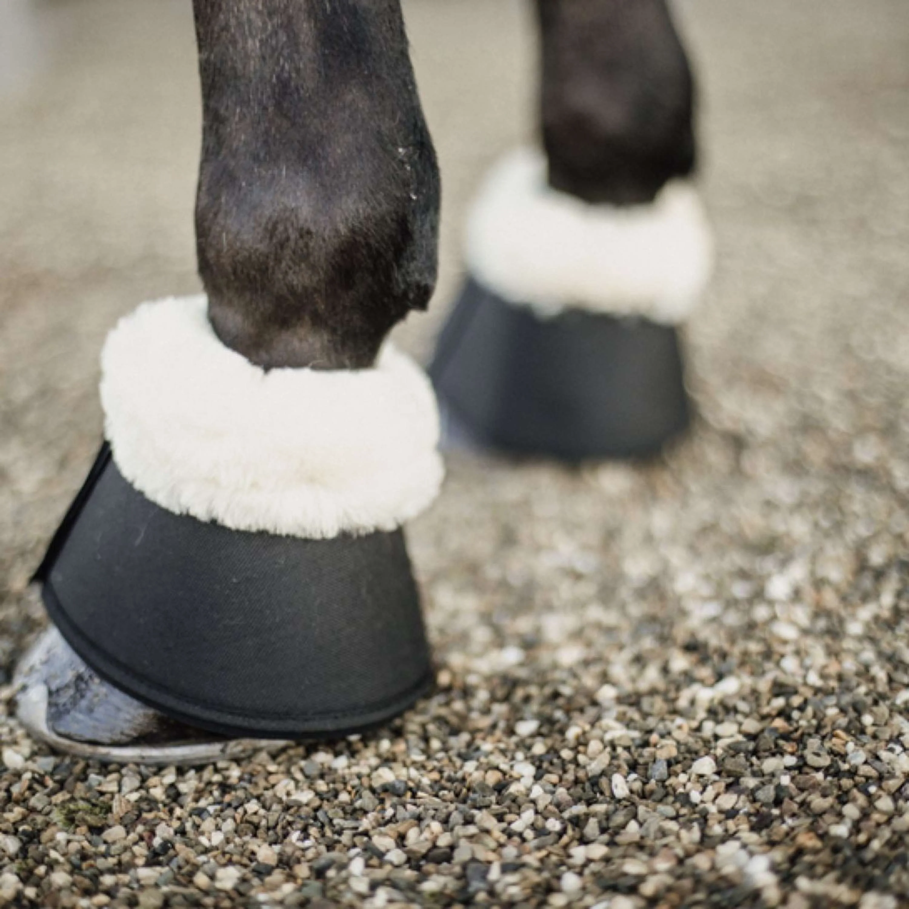 Kentucky Horsewear Hufglocken Sheepskin Schwarz - Image 2