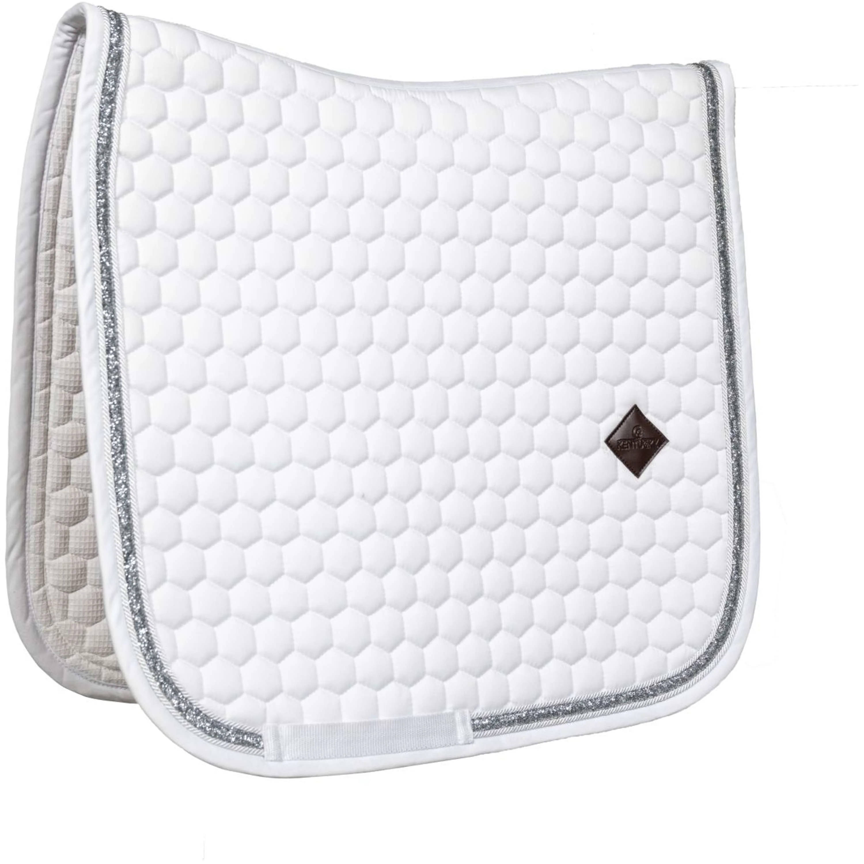 Kentucky Horsewear Schabracke Glitter Dressur Weiß Silber
