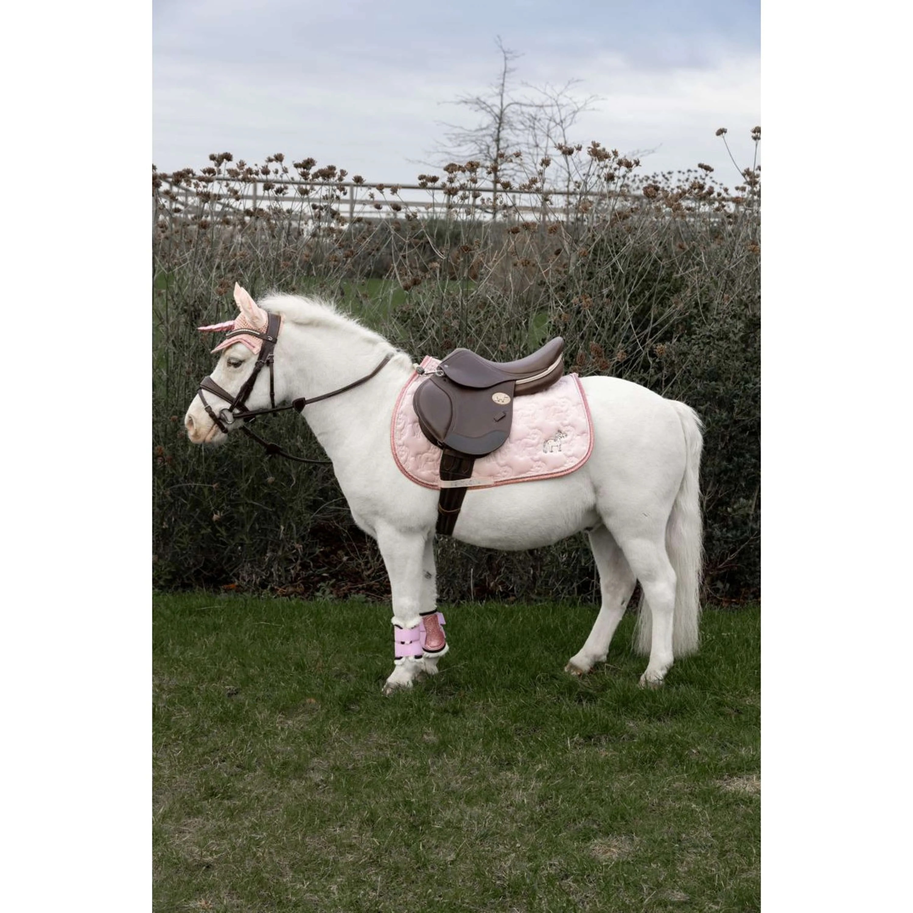 Kentucky Horsewear Schabracke Glitter Unicorn Dressur Soft Rose - Image 3