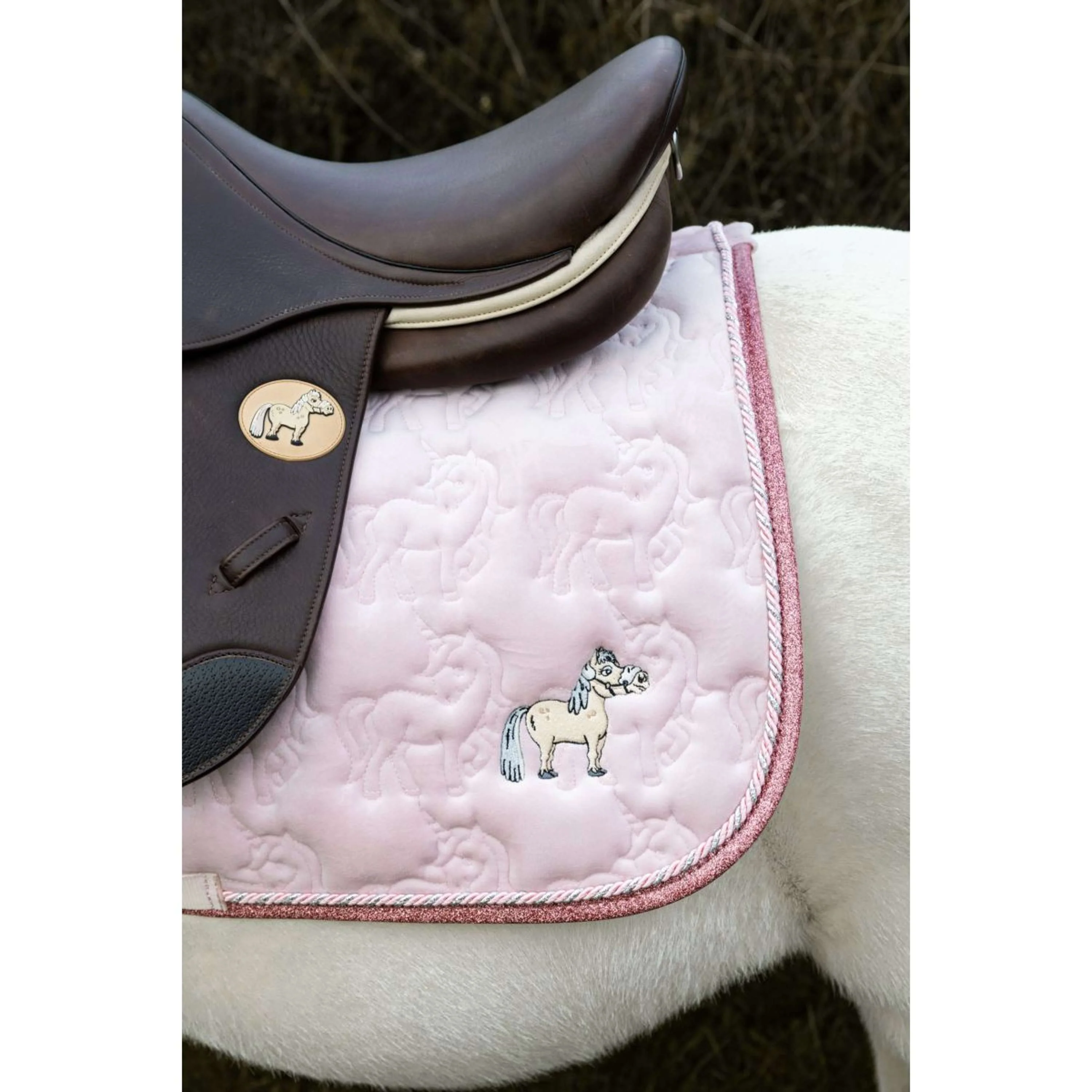 Kentucky Horsewear Schabracke Glitter Unicorn Dressur Soft Rose - Image 4