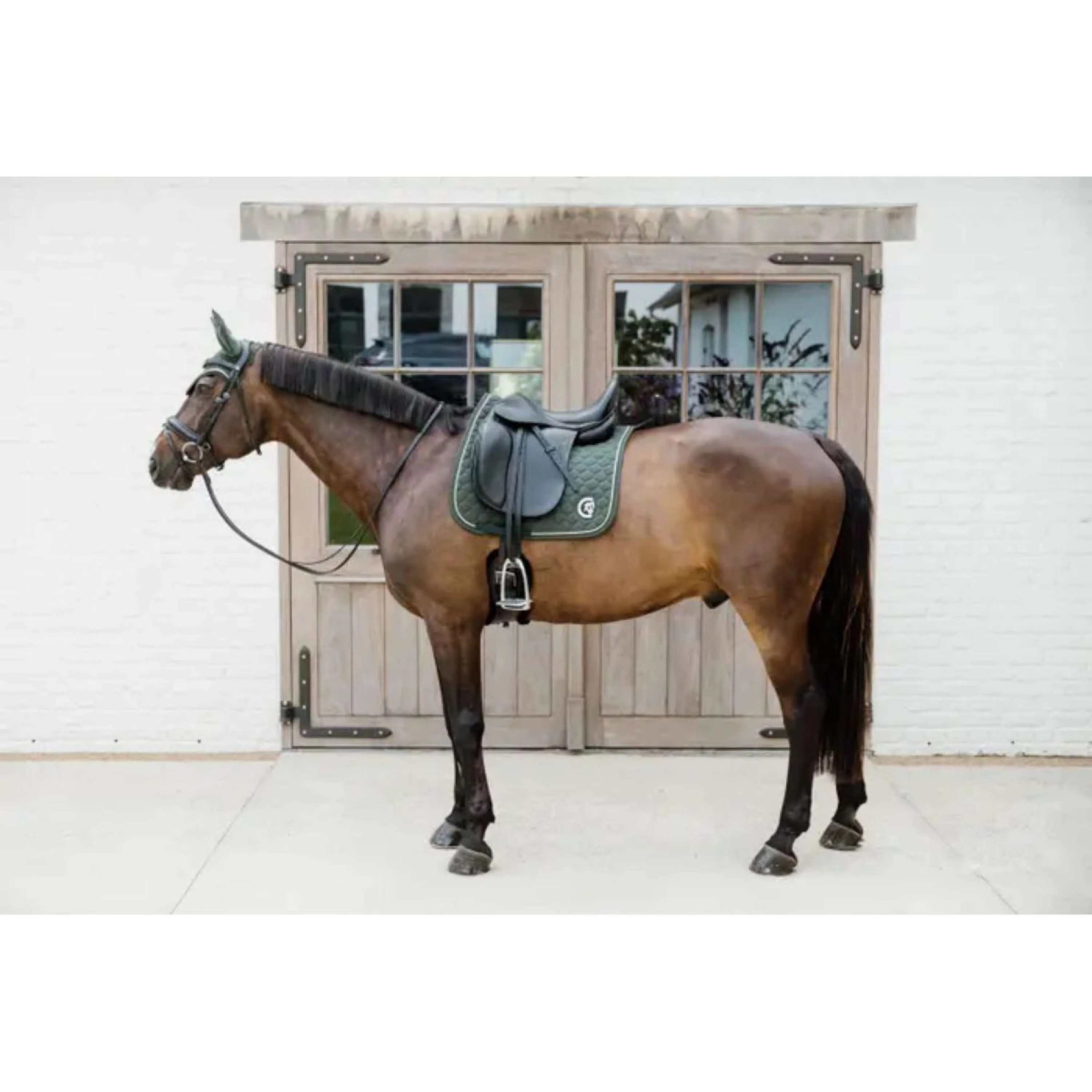 Kentucky Horsewear Schabracke Onion Quilt 3D Logo Dressur Pine Green - Image 3
