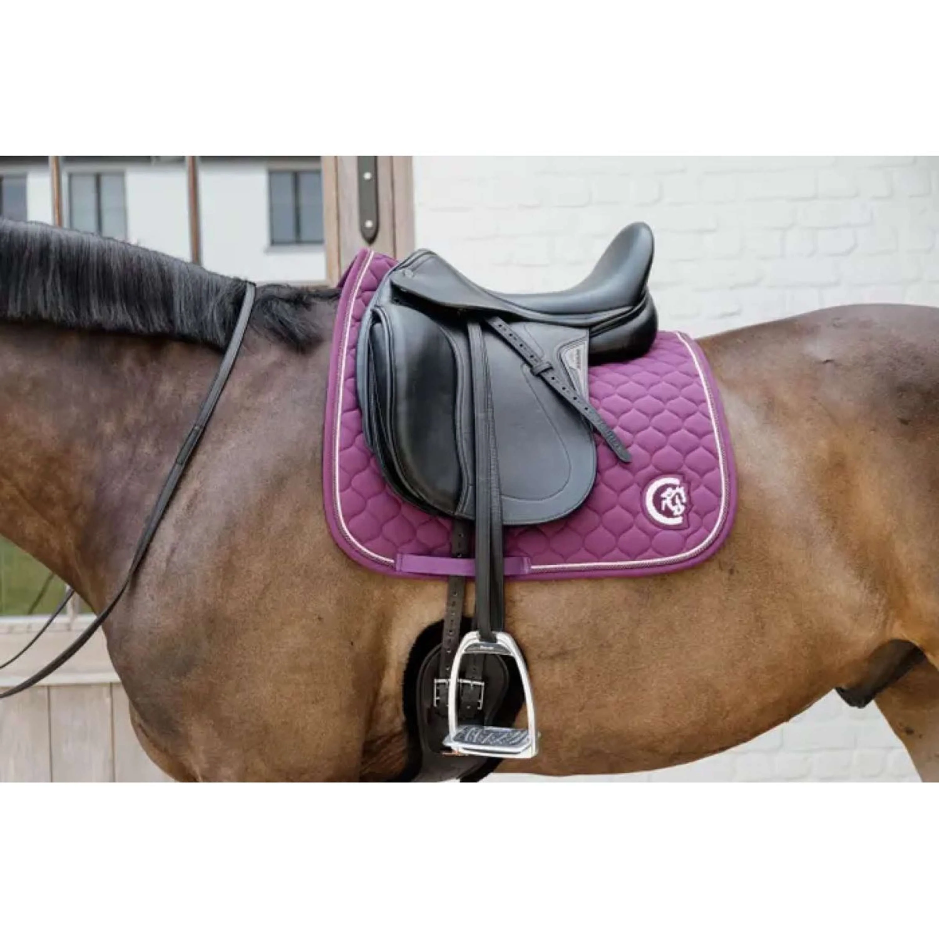 Kentucky Horsewear Schabracke Onion Quilt 3D Logo Dressur Violett - Image 2