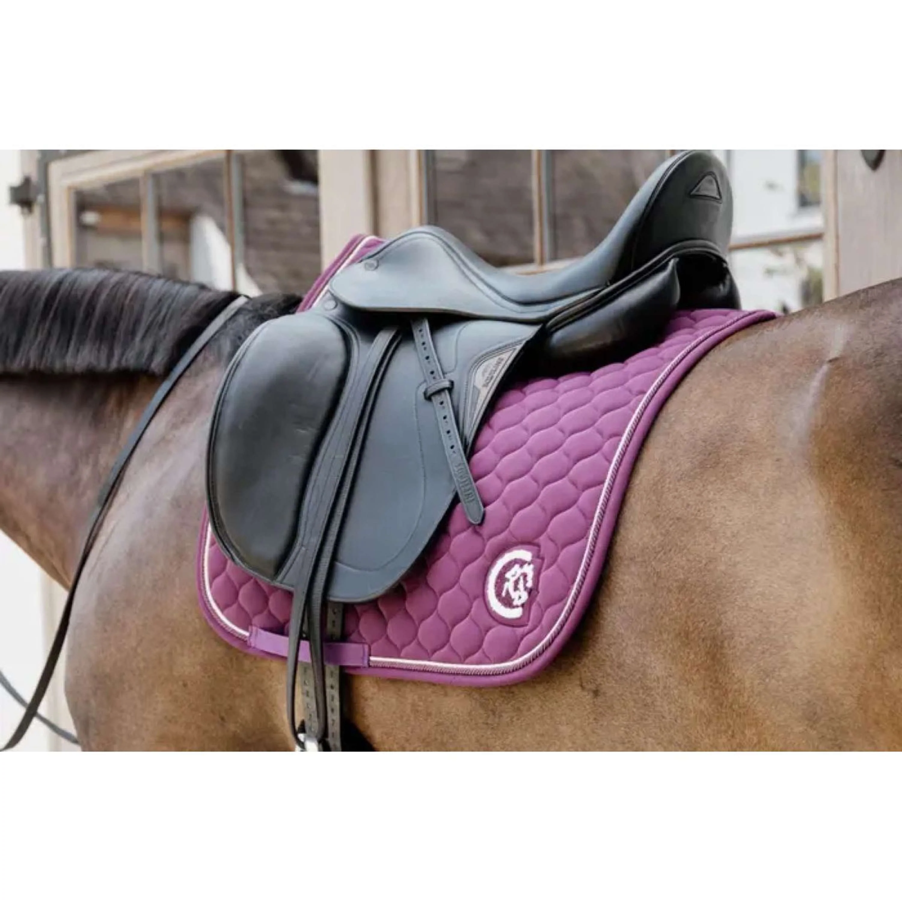 Kentucky Horsewear Schabracke Onion Quilt 3D Logo Dressur Violett - Image 4