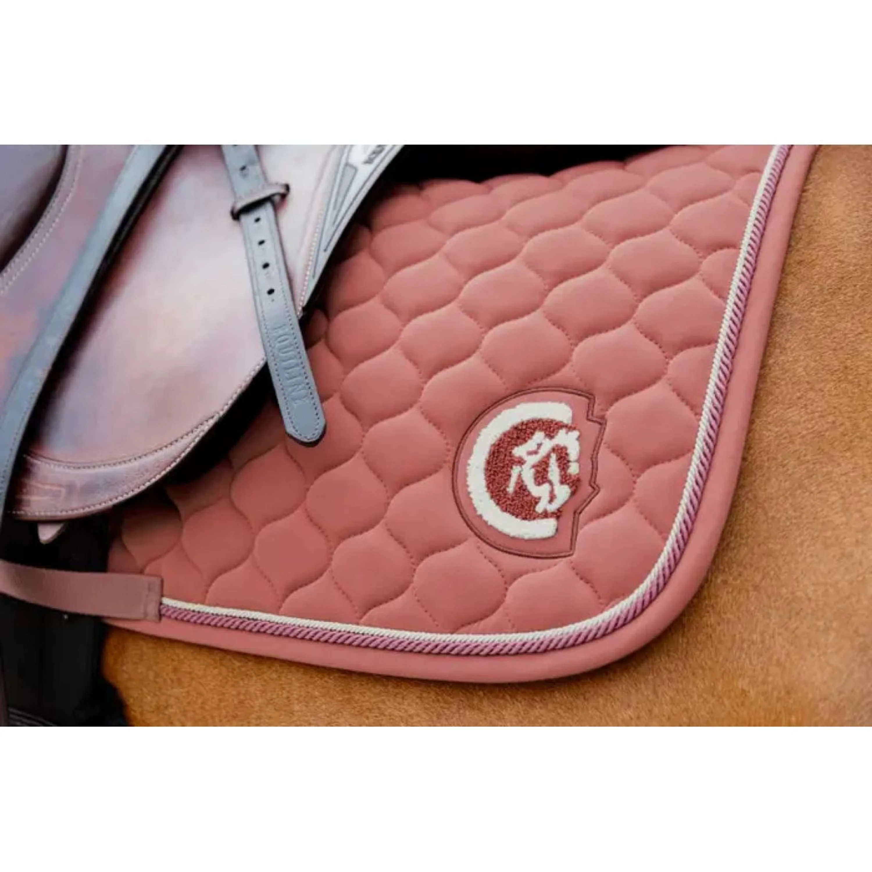 Kentucky Horsewear Schabracke Onion Quilt 3D Logo Springen Fuchsia - Image 3