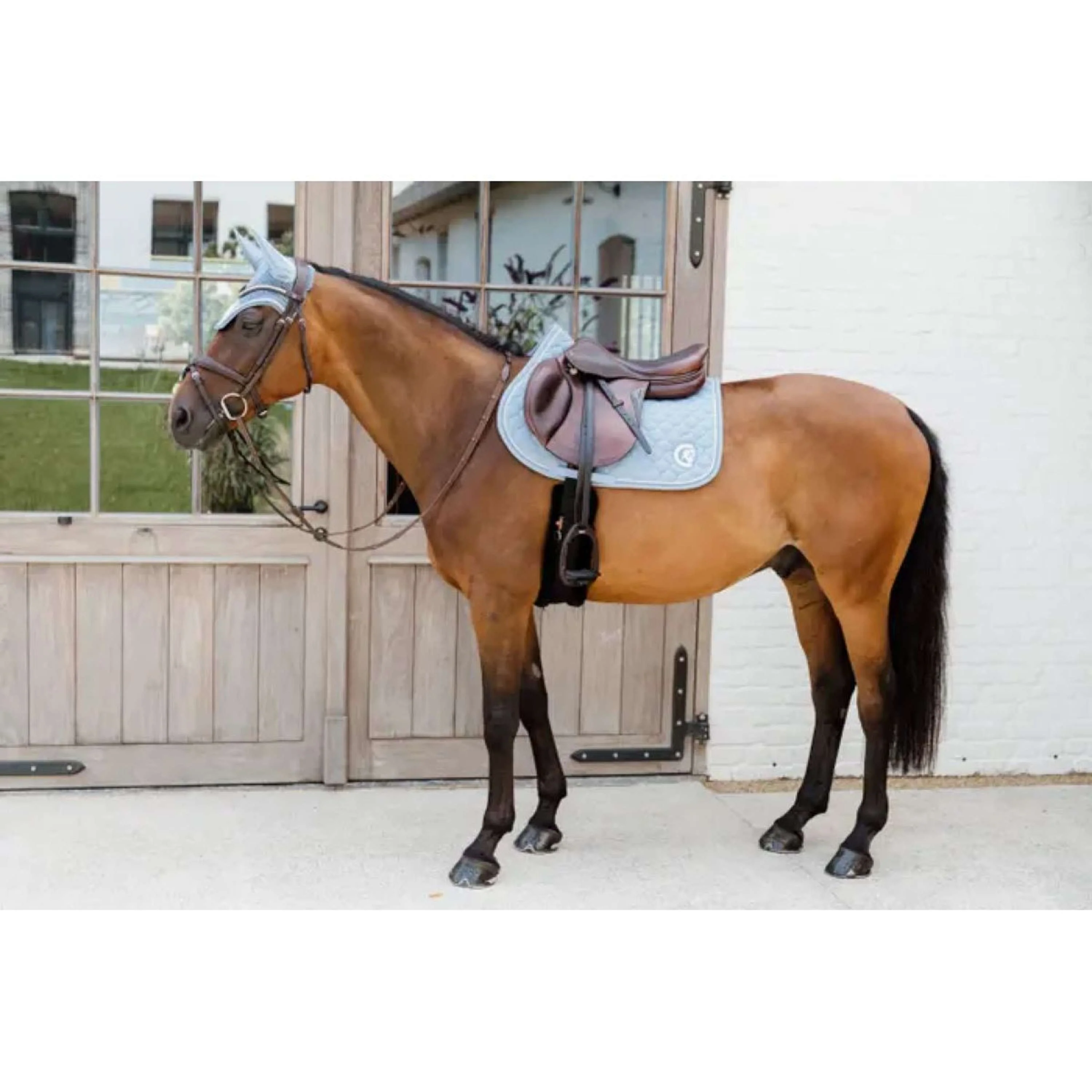 Kentucky Horsewear Schabracke Onion Quilt 3D Logo Springen Licht Blau - Image 4
