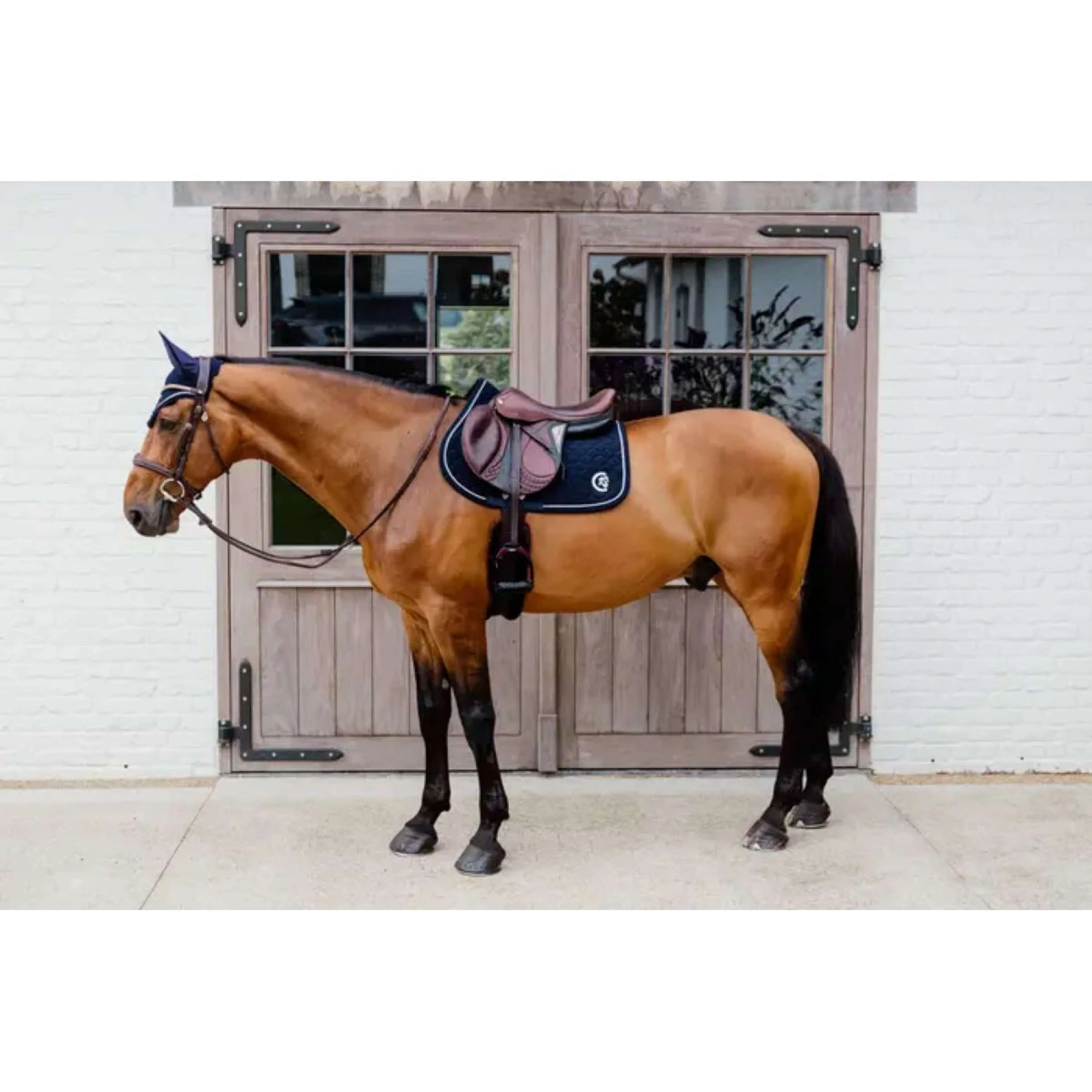 Kentucky Horsewear Schabracke Onion Quilt 3D Logo Springen Navy - Image 4