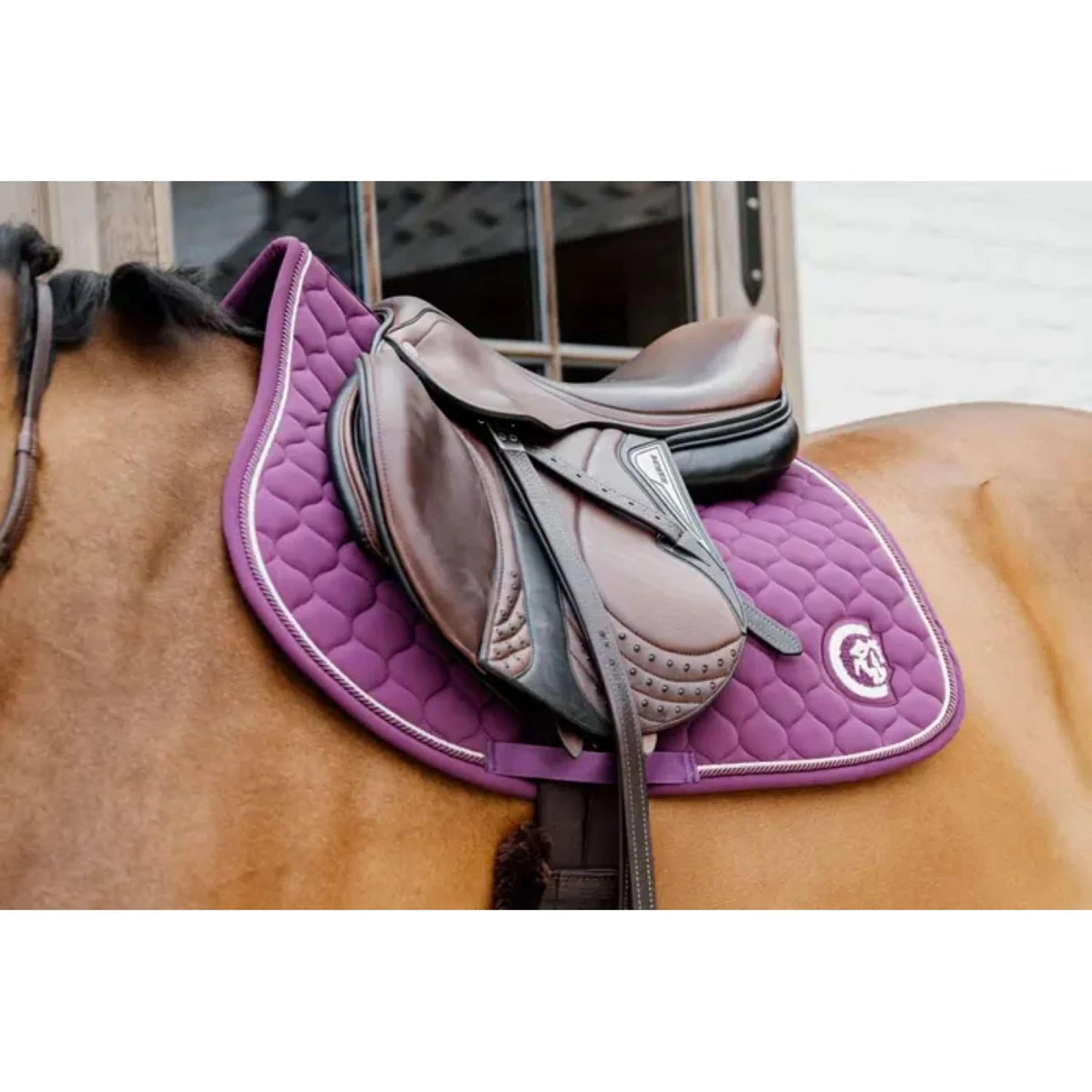 Kentucky Horsewear Schabracke Onion Quilt 3D Logo Springen Violett - Image 2