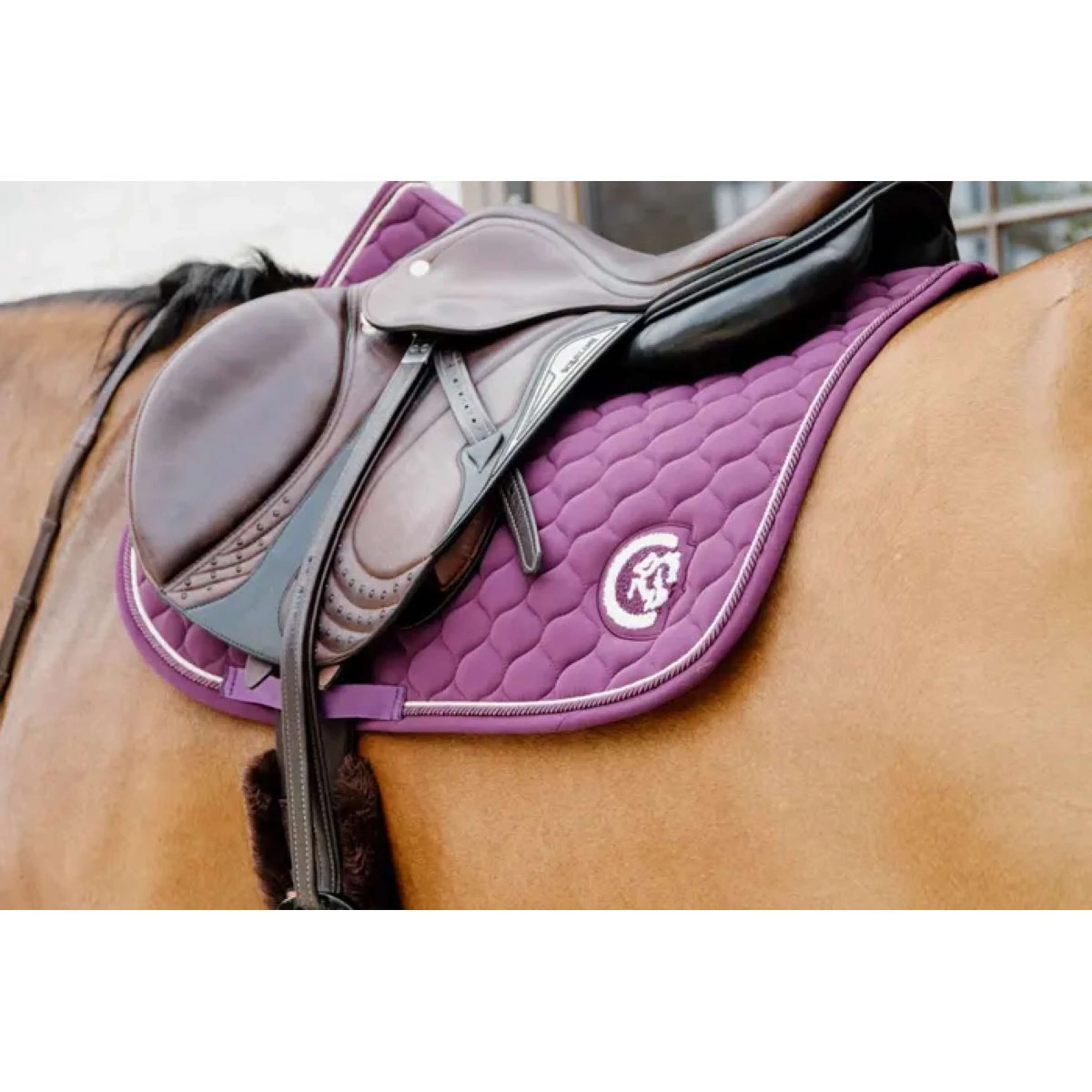Kentucky Horsewear Schabracke Onion Quilt 3D Logo Springen Violett - Image 3