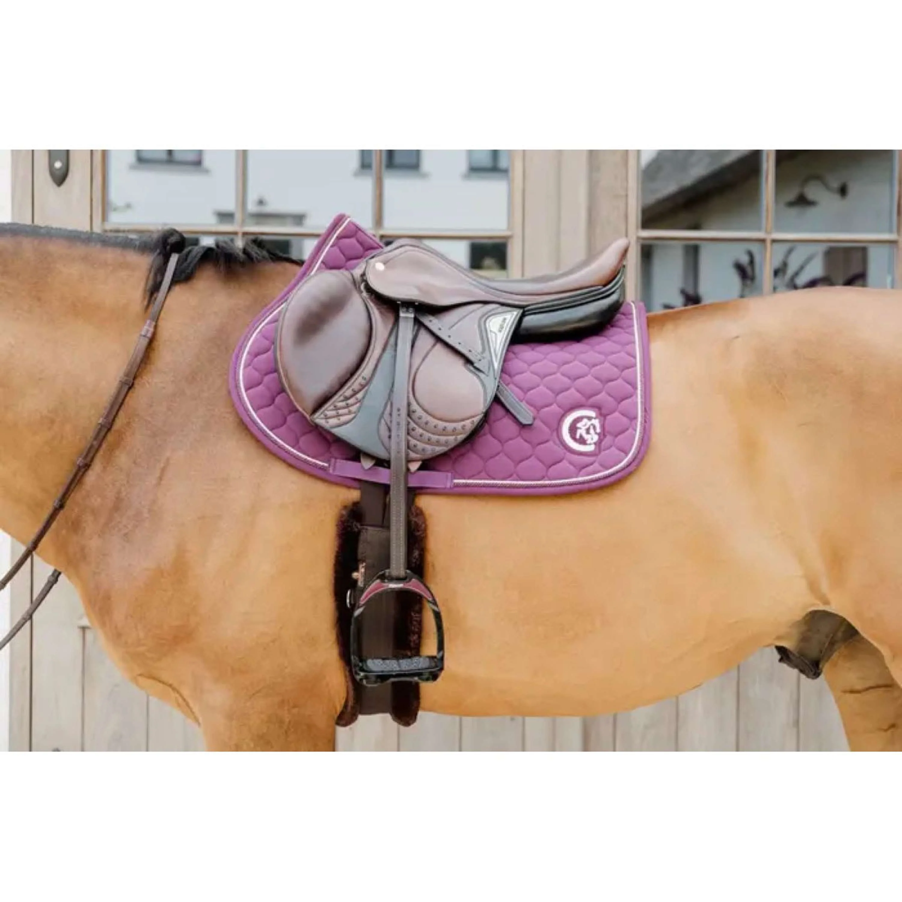 Kentucky Horsewear Schabracke Onion Quilt 3D Logo Springen Violett - Image 4