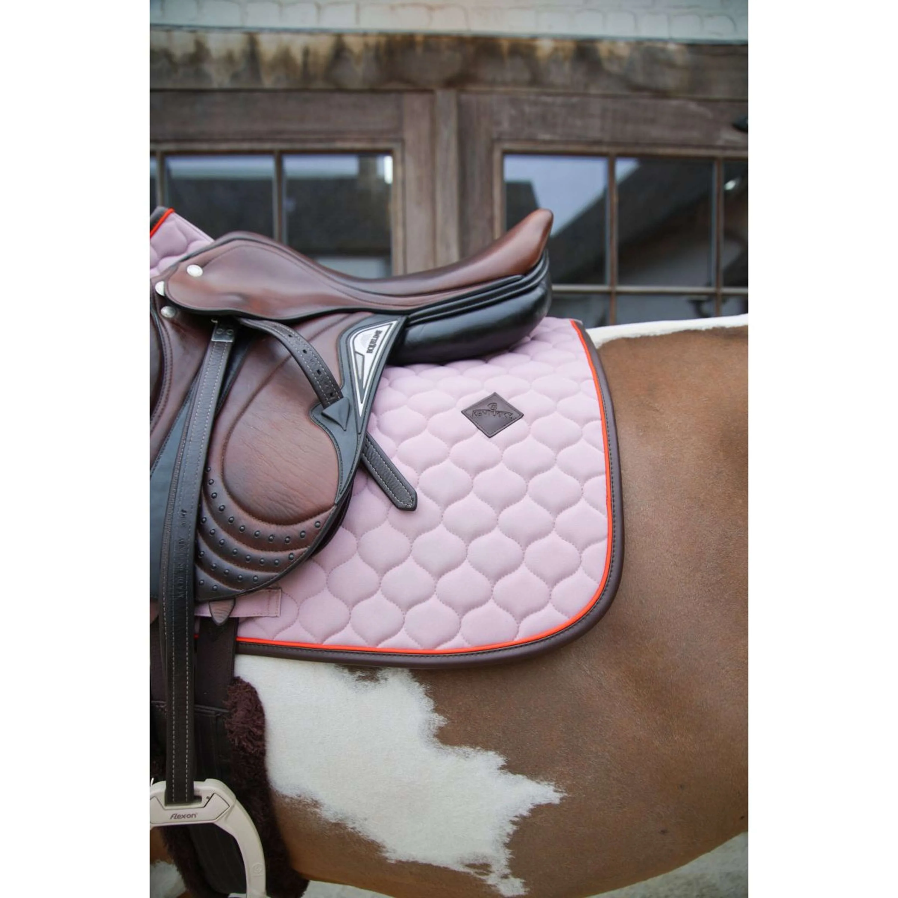 Kentucky Horsewear Schabracke Onion Quilt Leather Neon Springen Lavendel - Image 5
