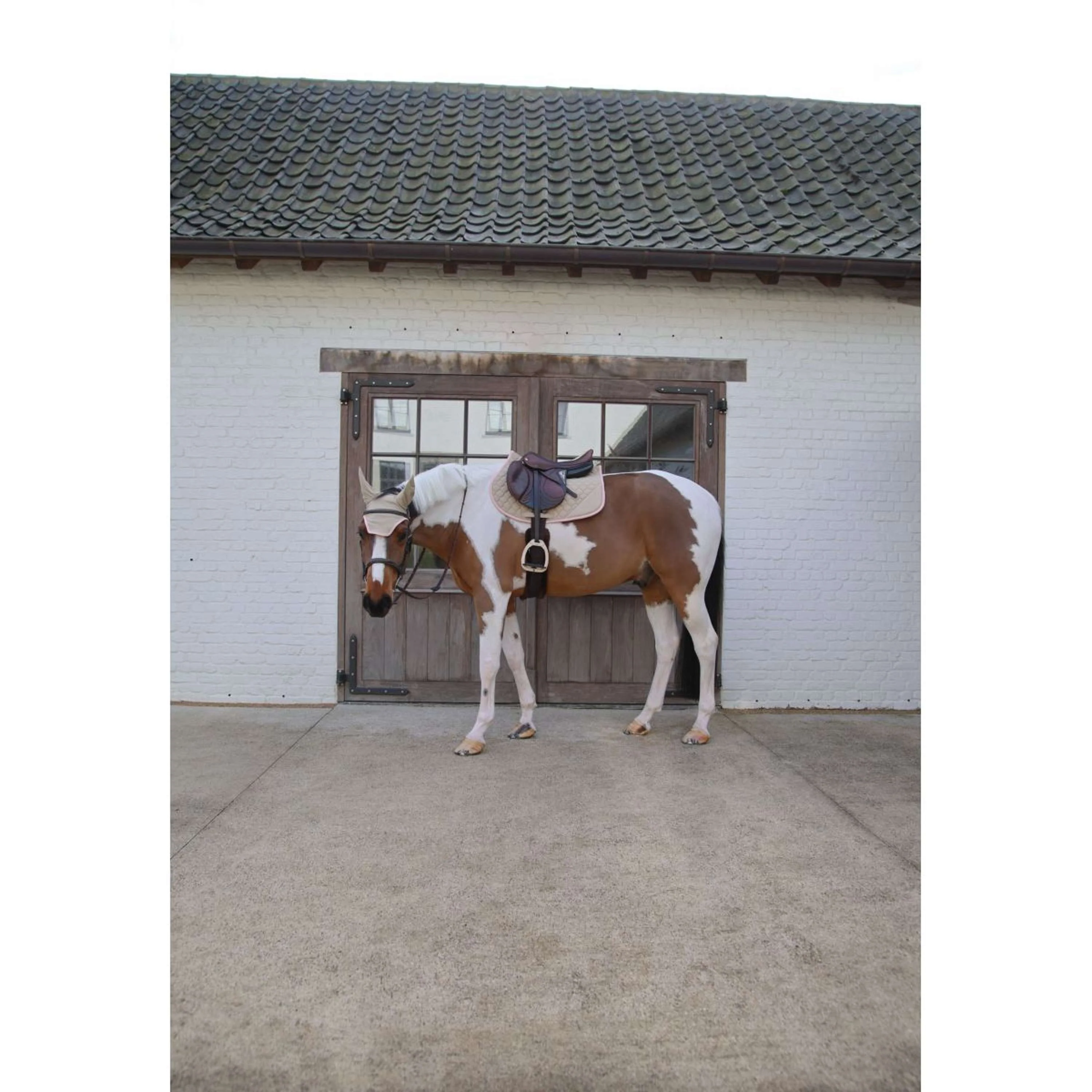 Kentucky Horsewear Schabracke Softshell Onion Quilt Springen Beige/Altrosa - Image 6