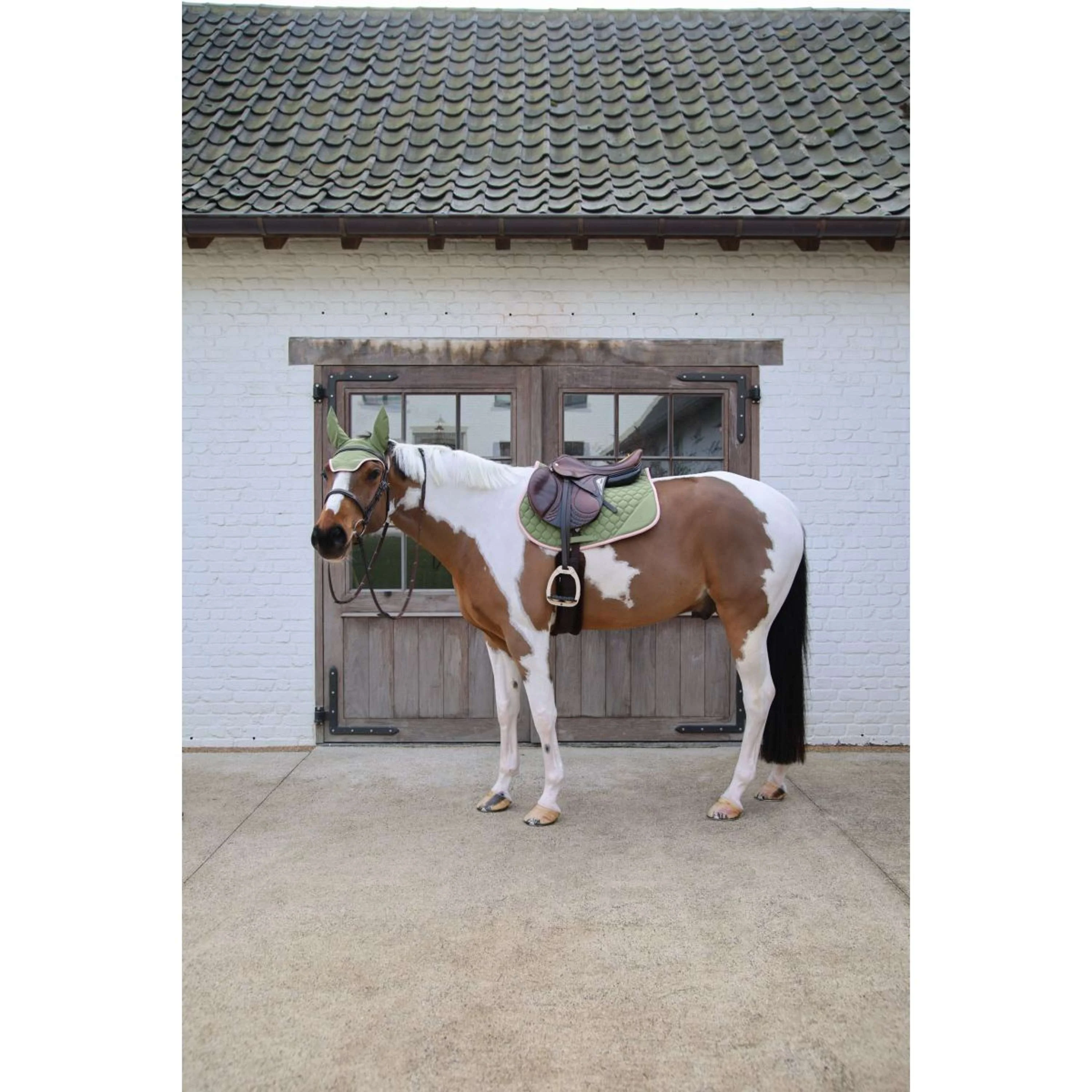 Kentucky Horsewear Schabracke Softshell Onion Quilt Springen Khaki/Altrosa - Image 7