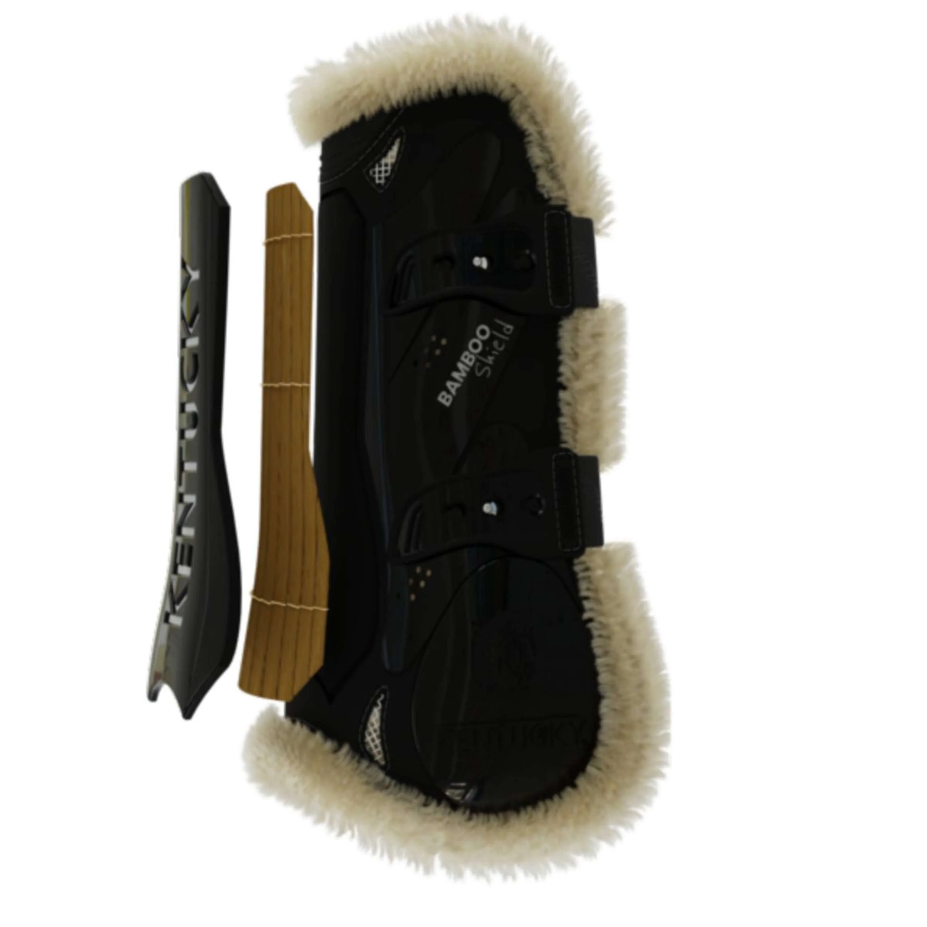 Kentucky Gamaschen Bamboo Elastic Vegan Sheepskin Schwarz - Image 5