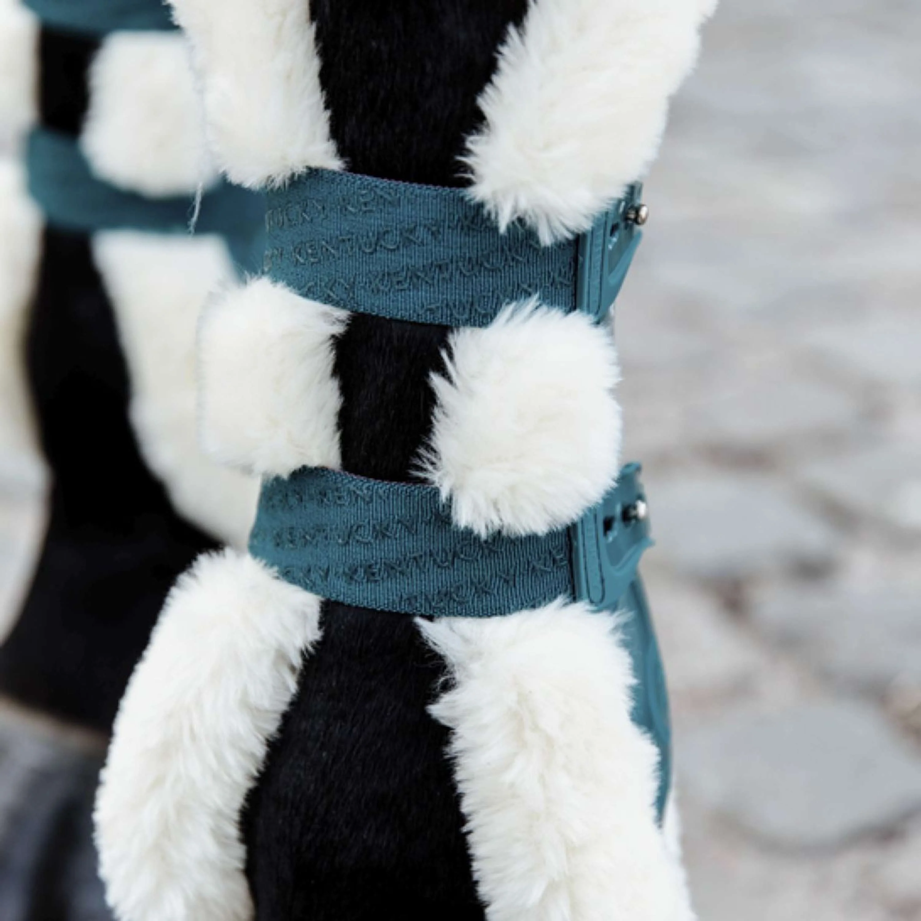 Kentucky Gamaschen Bamboo Elastic Vegan Sheepskin Smaragdgrün - Image 2