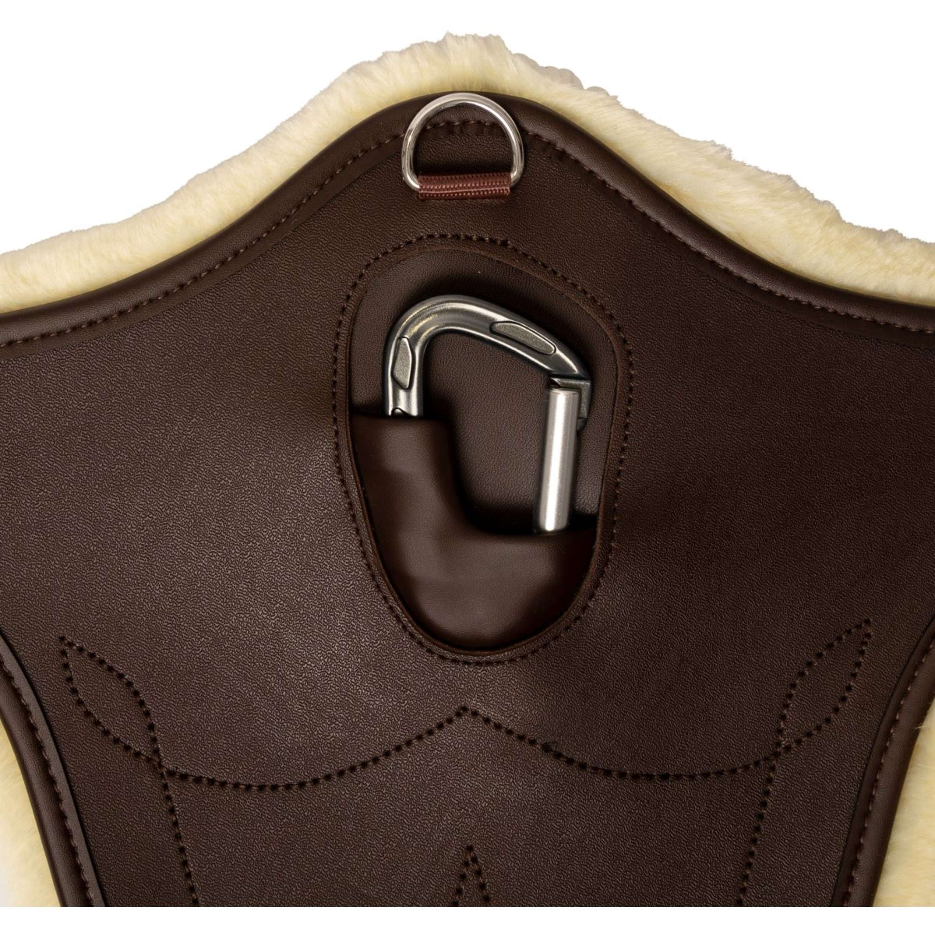 Kentucky Horsewear Spring Sattelgurt Anatomic Sheepskin Braun - Image 4