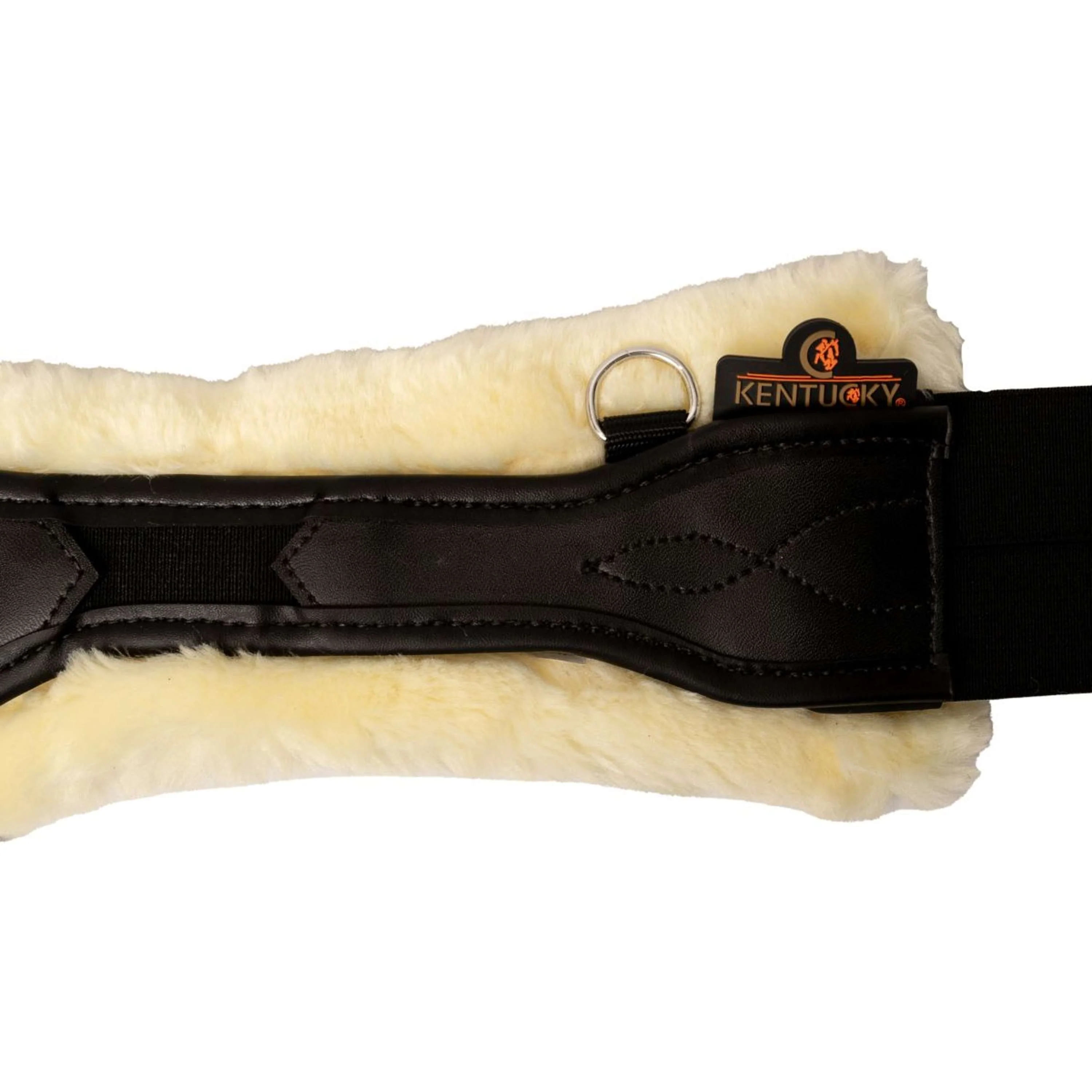 Kentucky Horsewear Spring Sattelgurt Anatomic Sheepskin Schwarz - Image 3