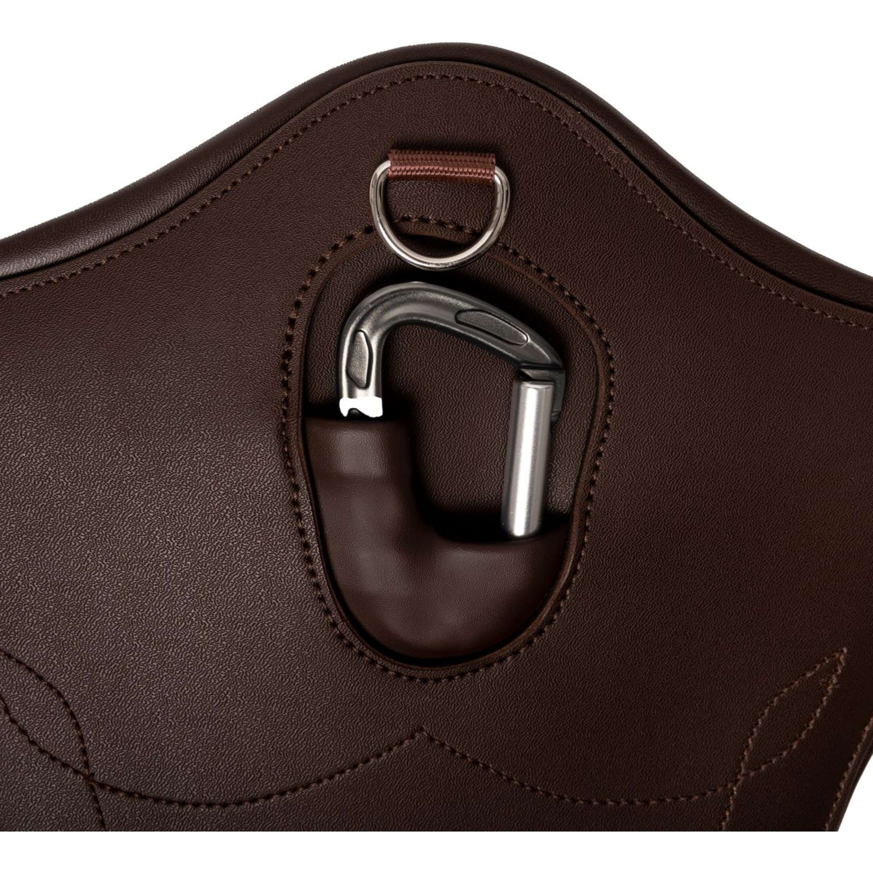 Kentucky Horsewear Spring Sattelgurt Bauchtasche Anatomic Braun - Image 4