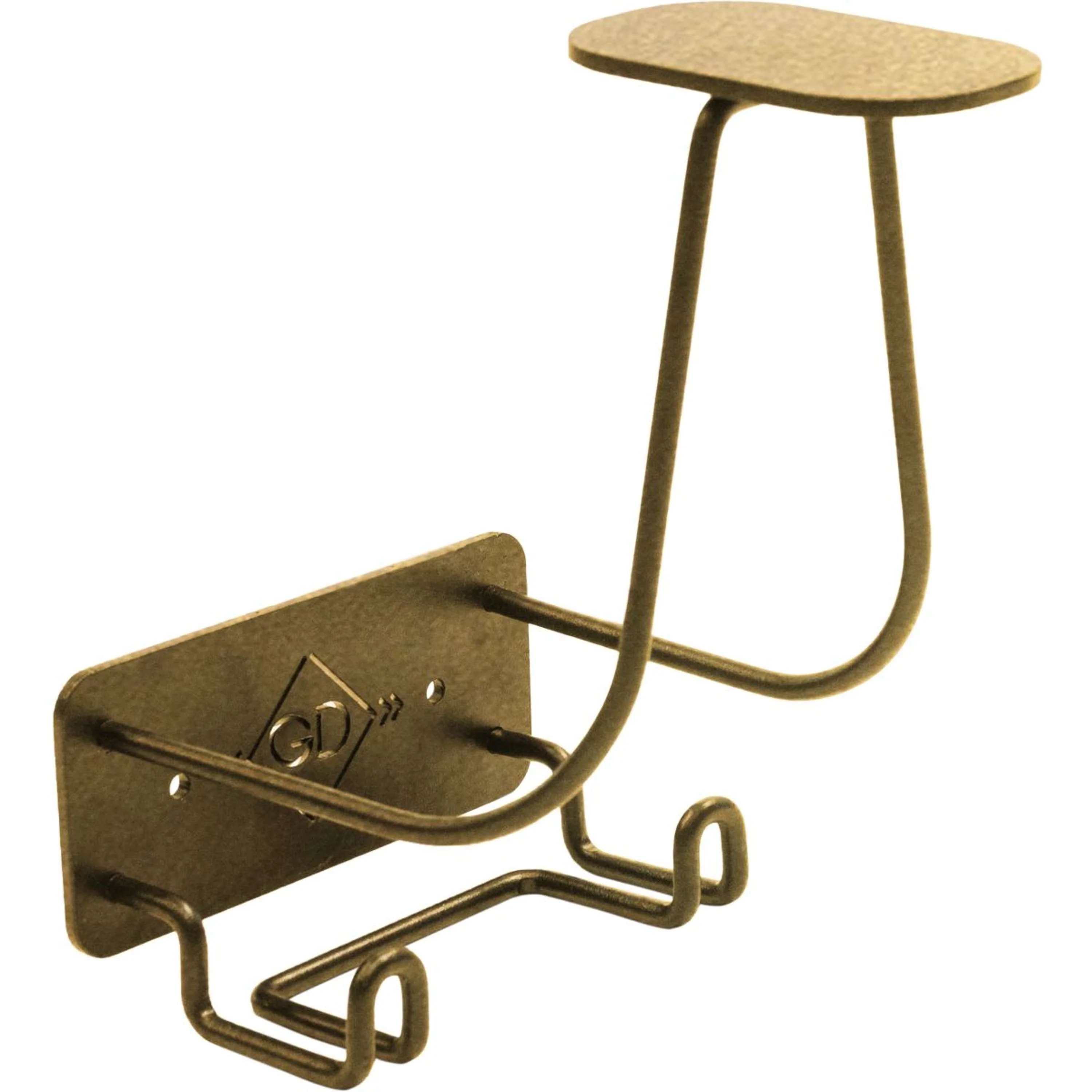 Kentucky Reitkappenhalter mit Haken Steel Gold - Image 2