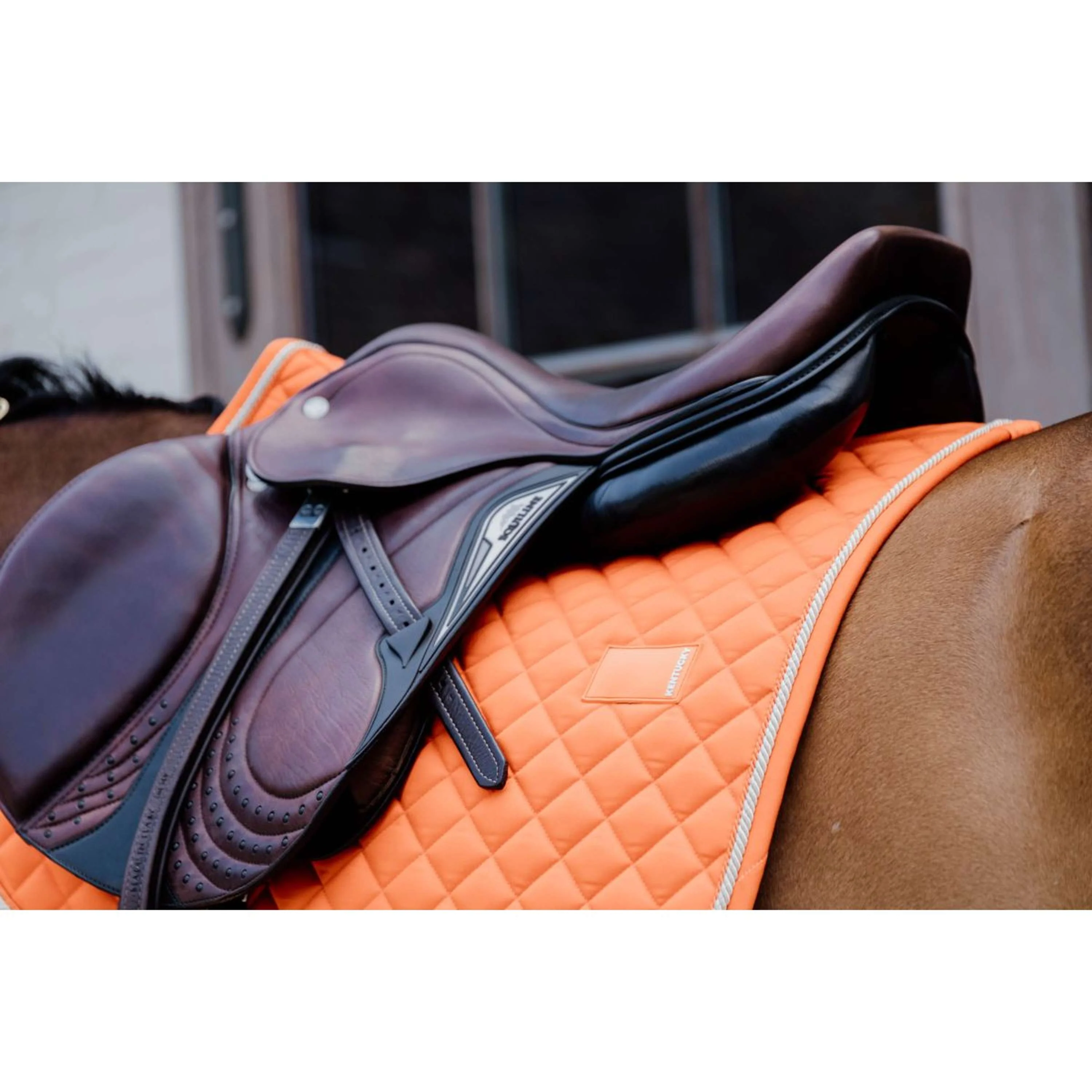 Kentucky Schabracke Diamond Rope Dressur Orange - Image 3