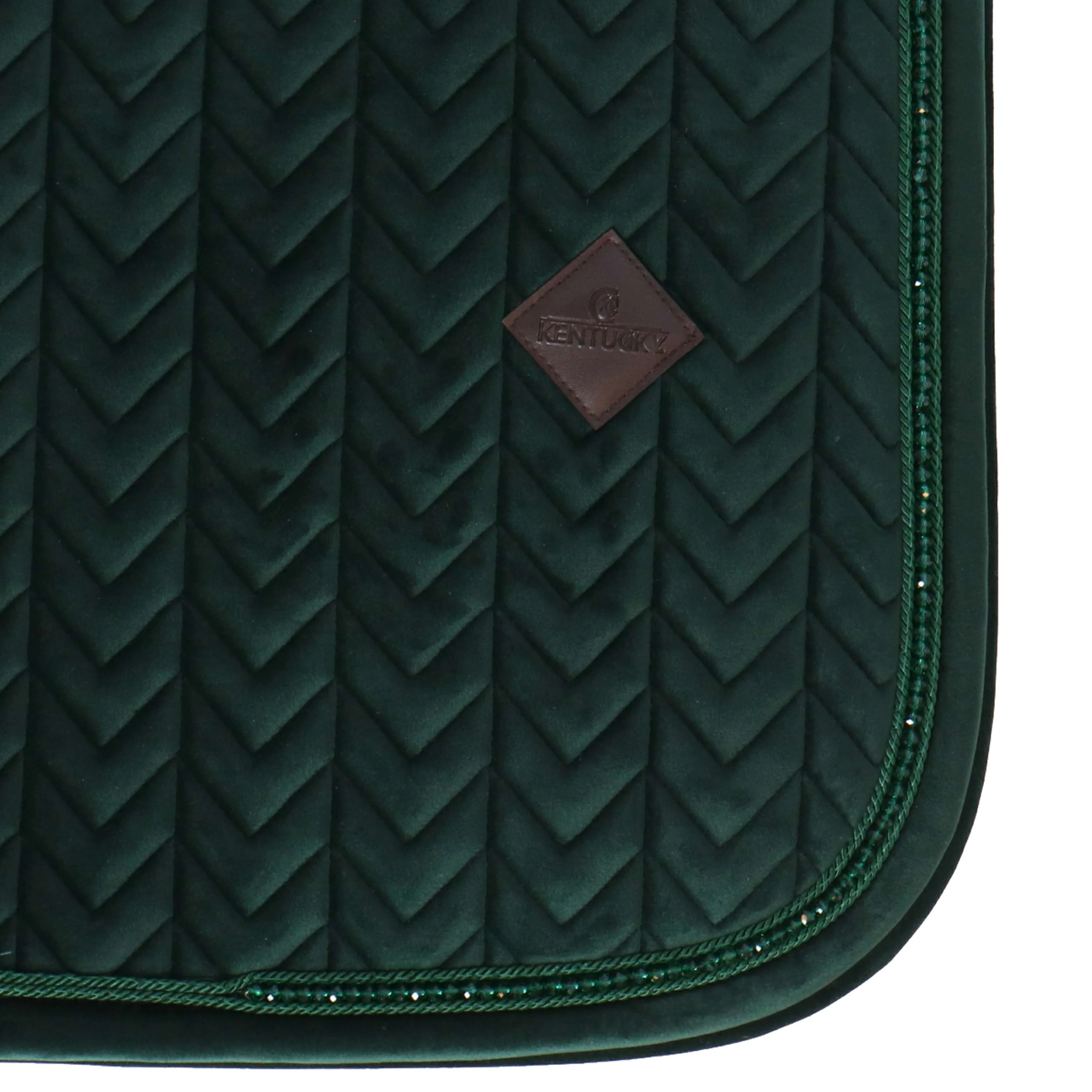 Kentucky Schabracke Velvet Pearls Dressur Pine Green - Image 11