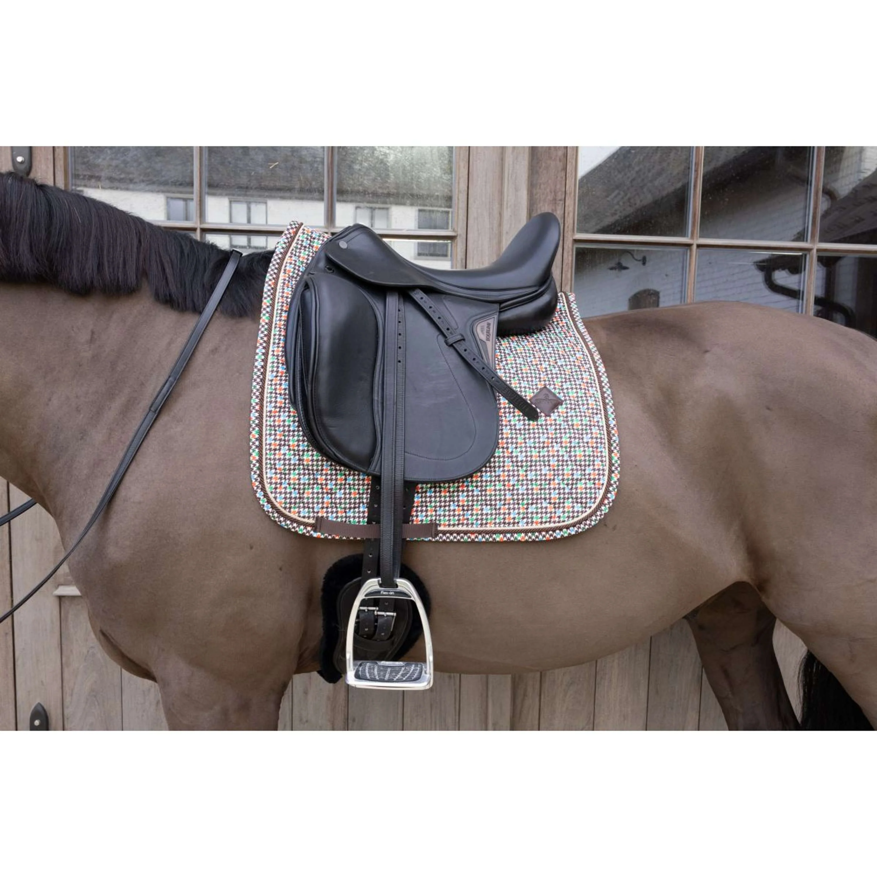 Kentucky Schabracke Velvet Pied De Poule Dressur Braun - Image 2