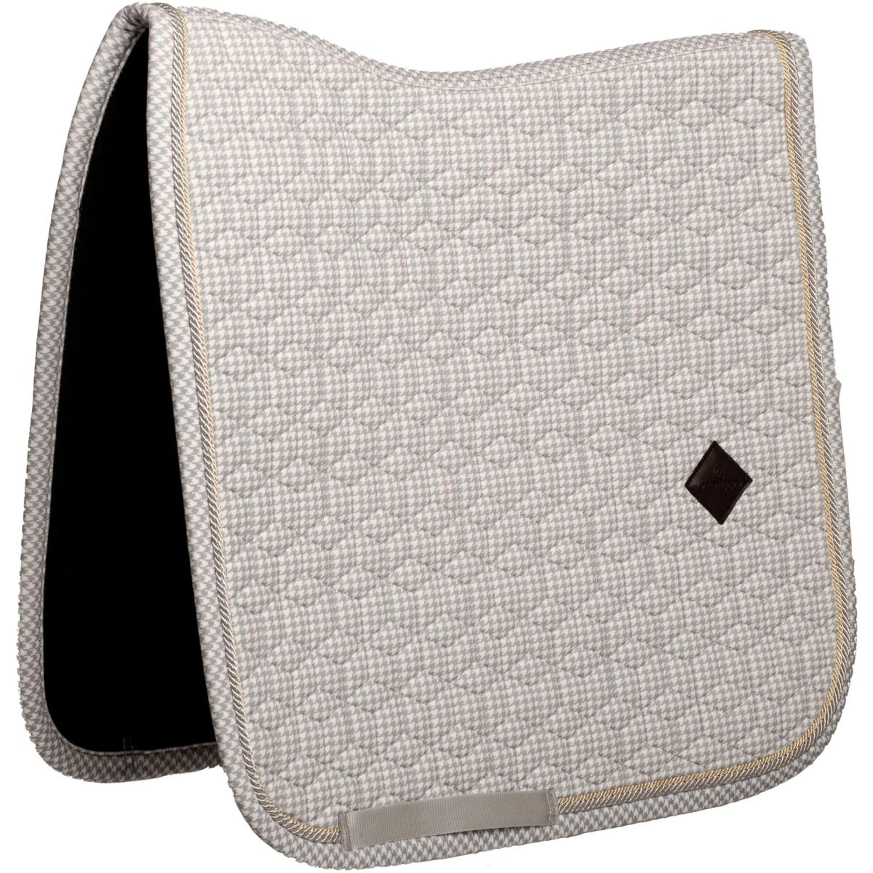 Kentucky Schabracke Velvet Pied de Poule Dressur Grau/Weiß