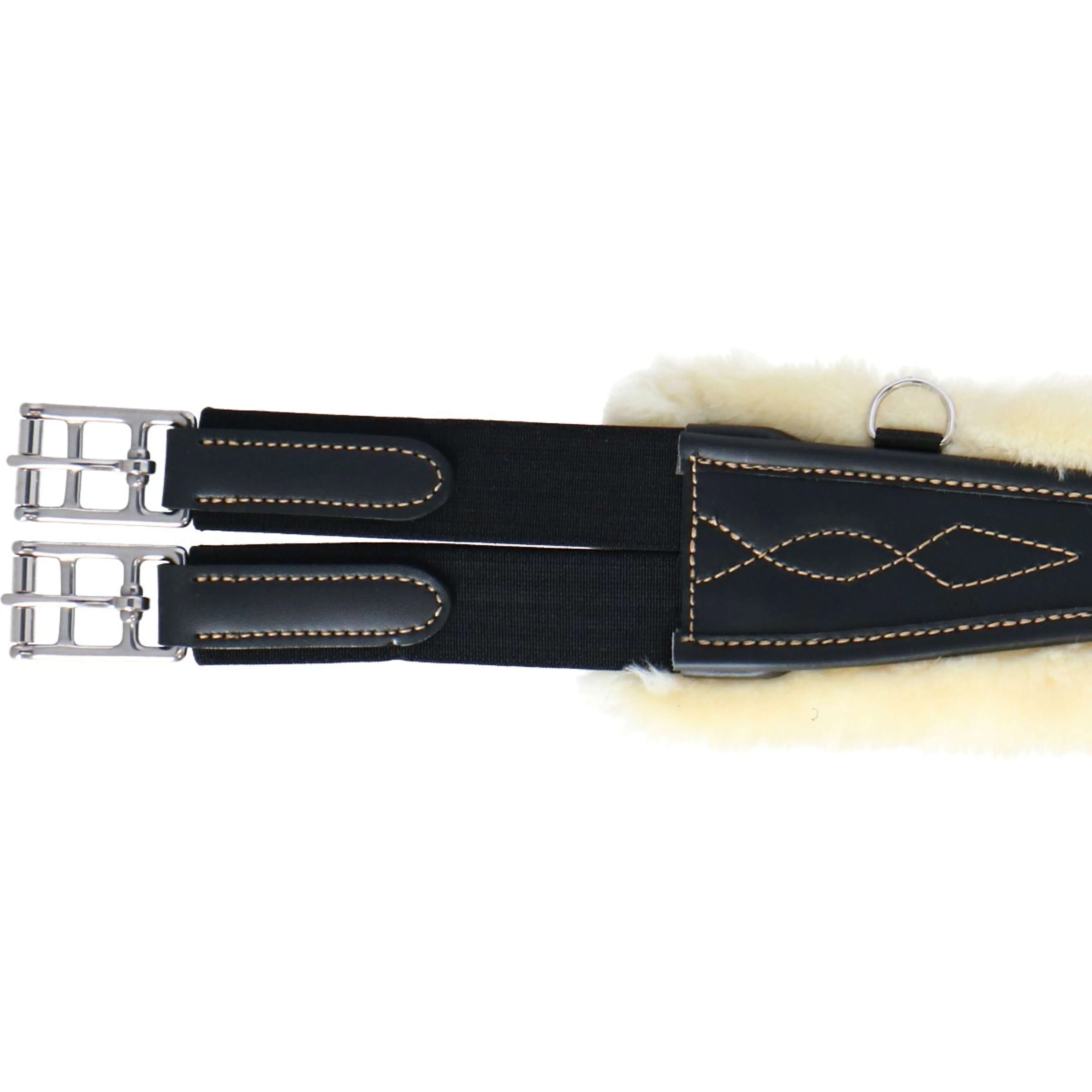 Kentucky Spring Sattelgurt Sheepskin Anatomic Schwarz - Image 3