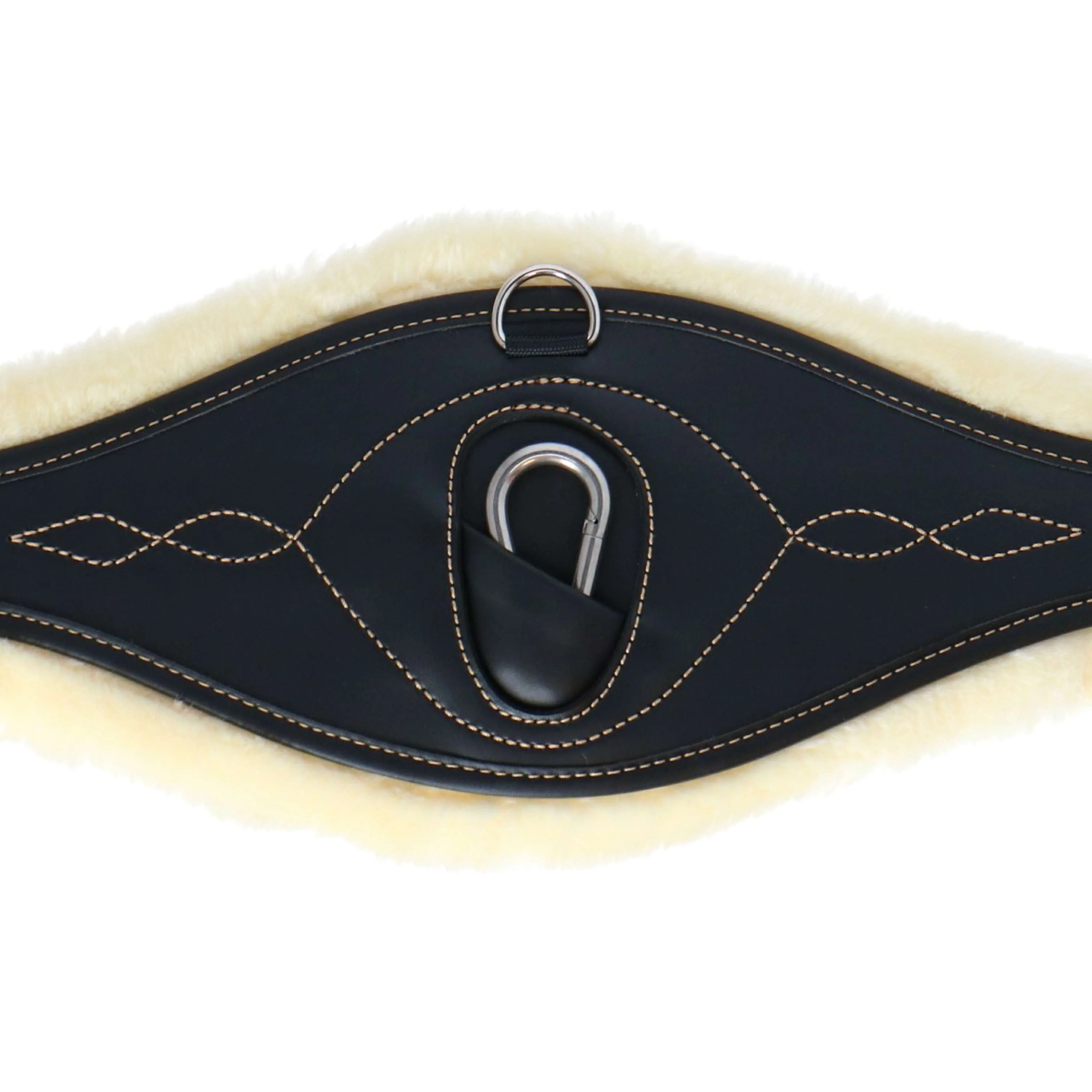 Kentucky Spring Sattelgurt Sheepskin Anatomic Schwarz - Image 4