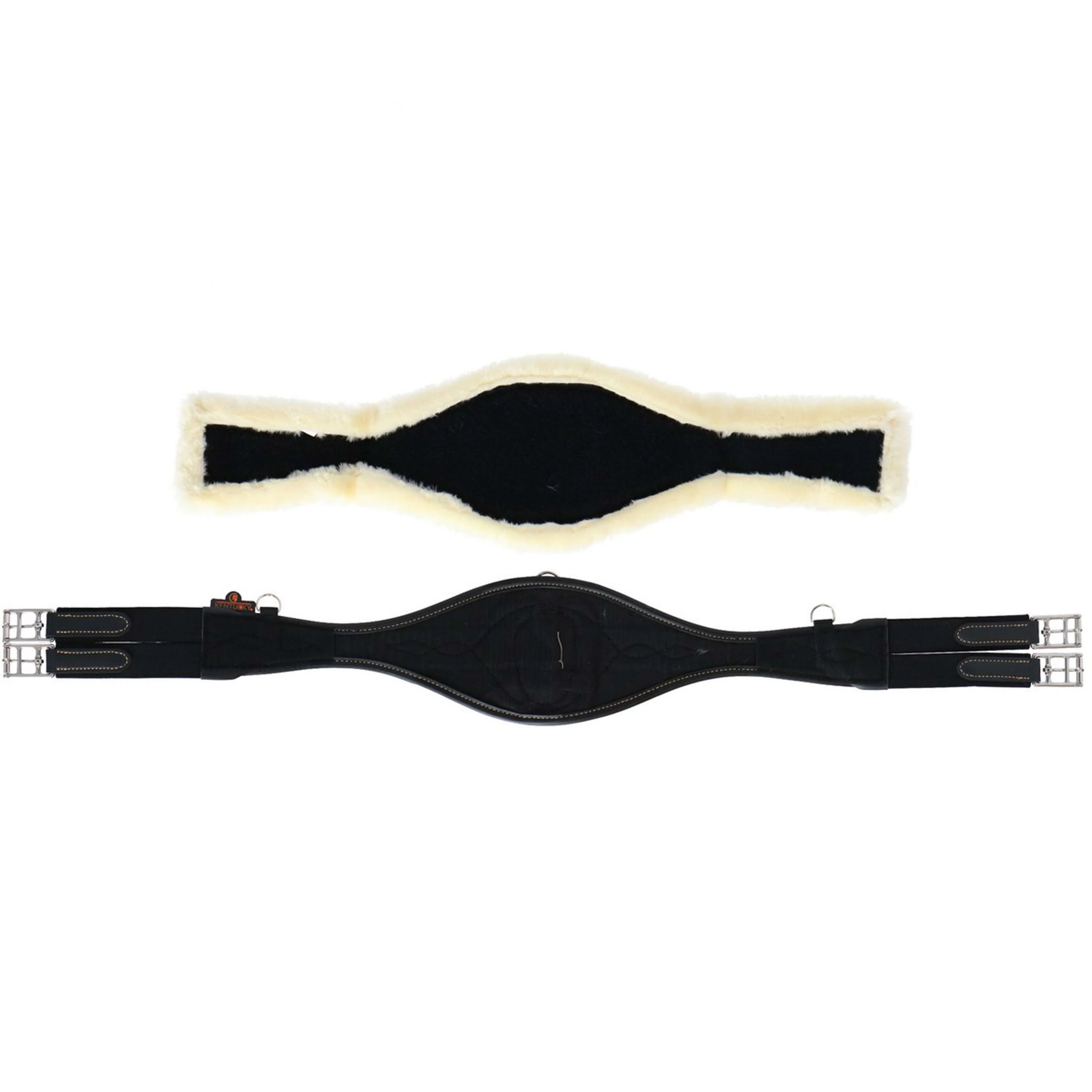 Kentucky Spring Sattelgurt Sheepskin Anatomic Schwarz - Image 6