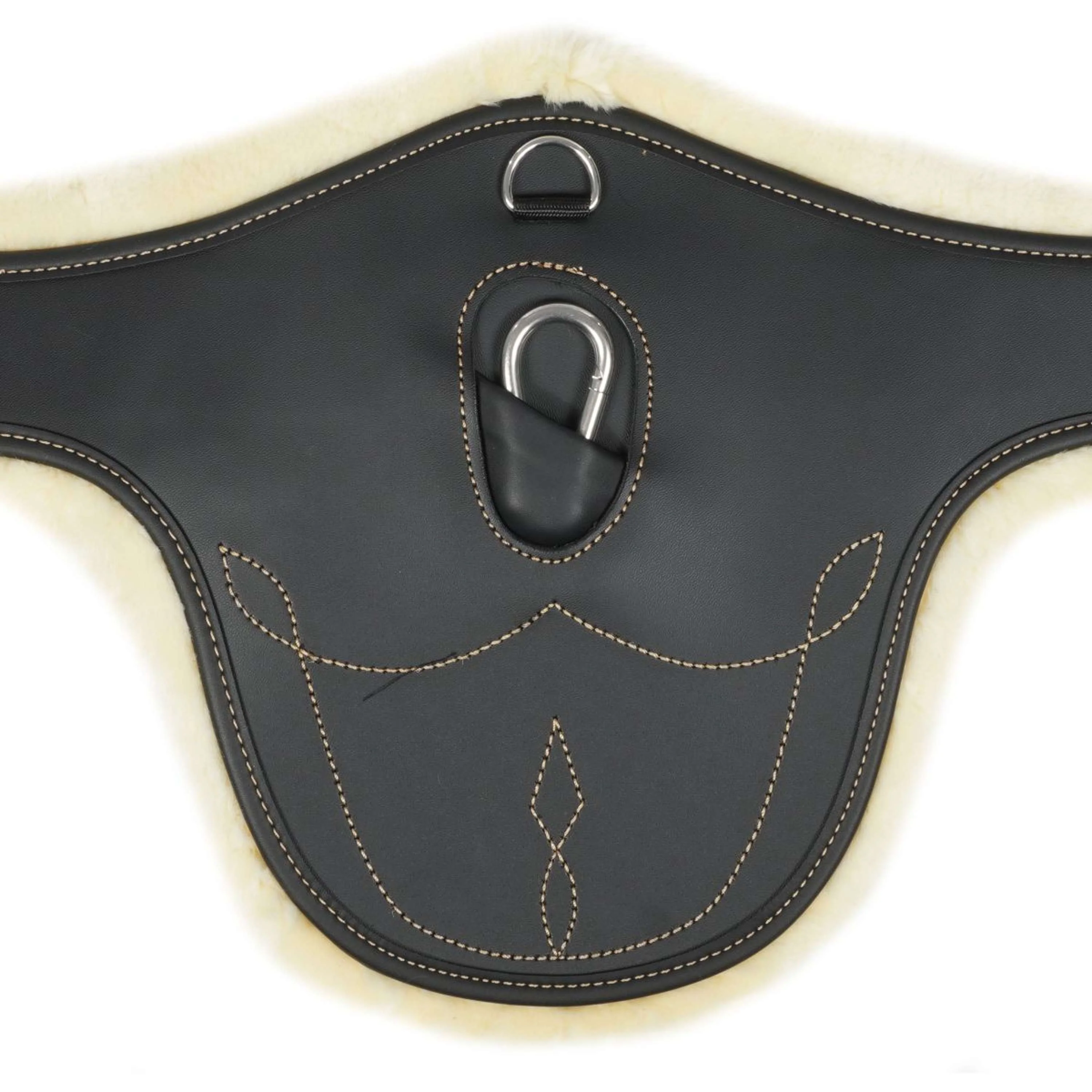 Kentucky Spring Sattelgurt Sheepskin Stud Schwarz - Image 4