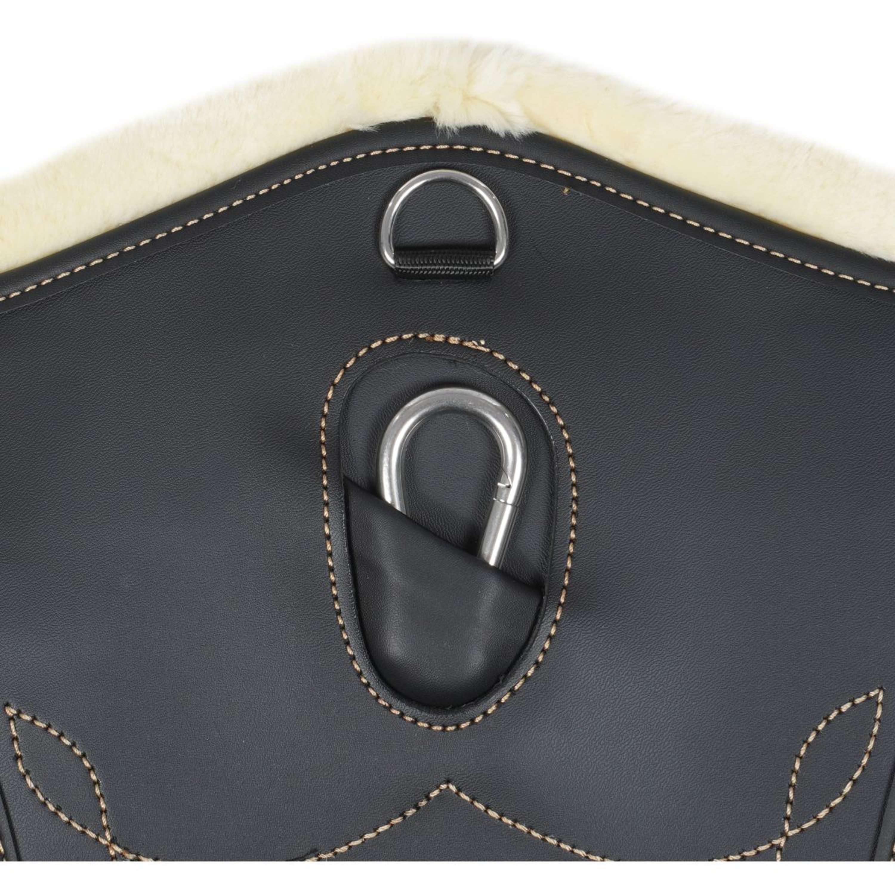 Kentucky Spring Sattelgurt Sheepskin Stud Schwarz - Image 5