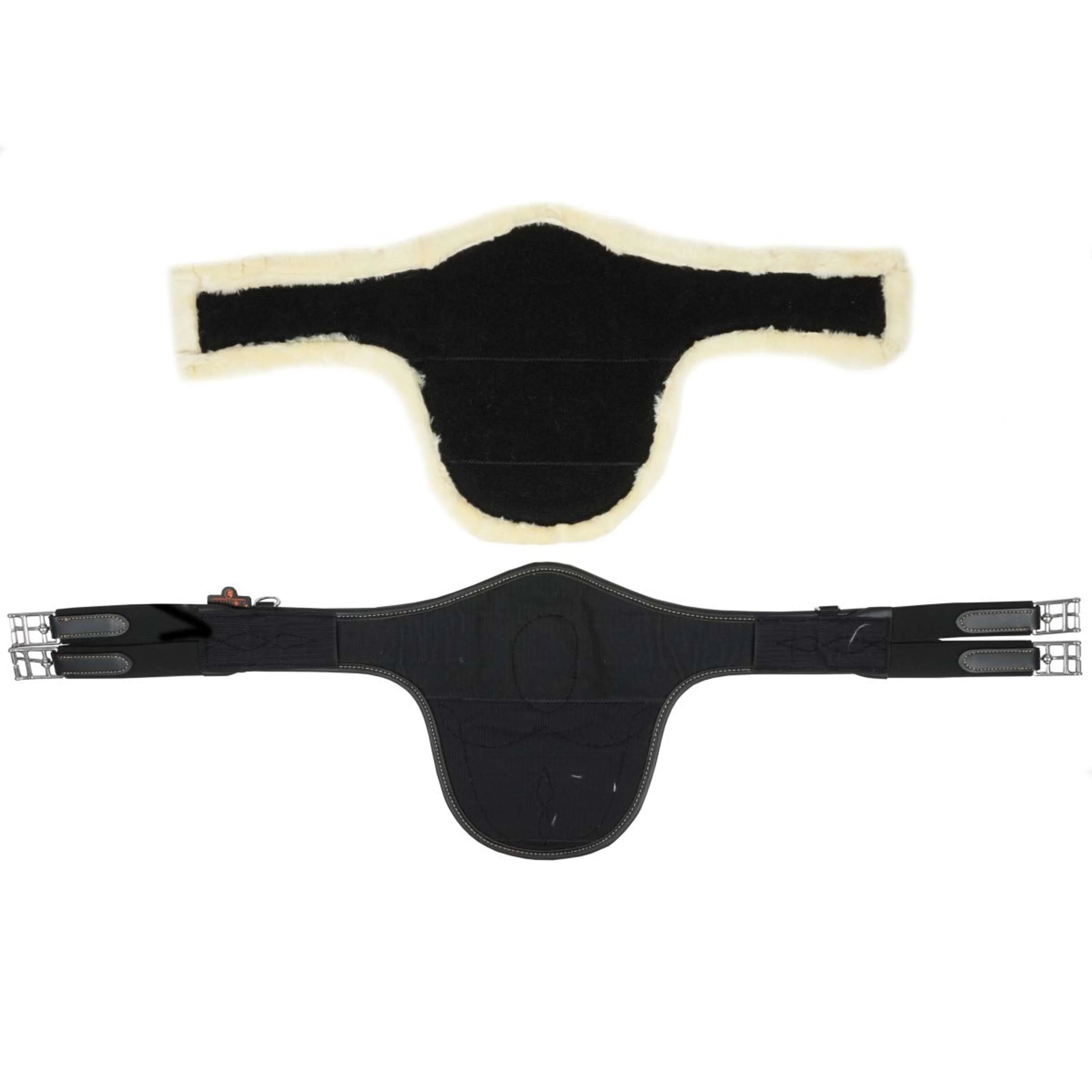 Kentucky Spring Sattelgurt Sheepskin Stud Schwarz - Image 7