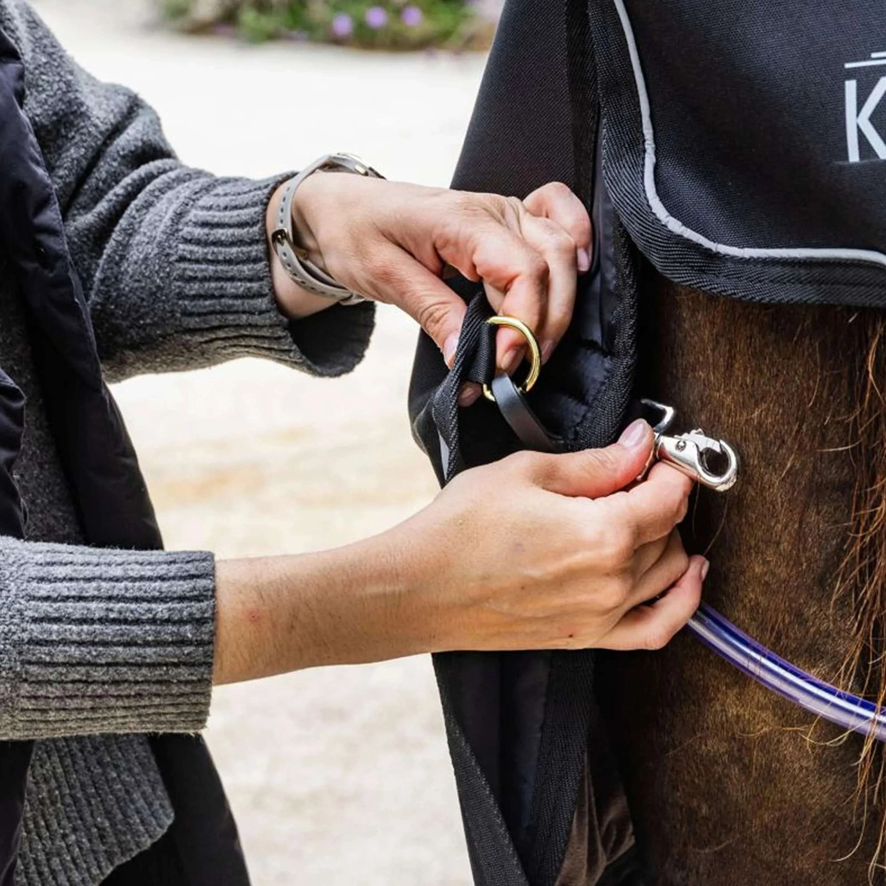 Kentucky Turnout Rug All Weather Comfort Waterproof 400g Schwarz - Image 7