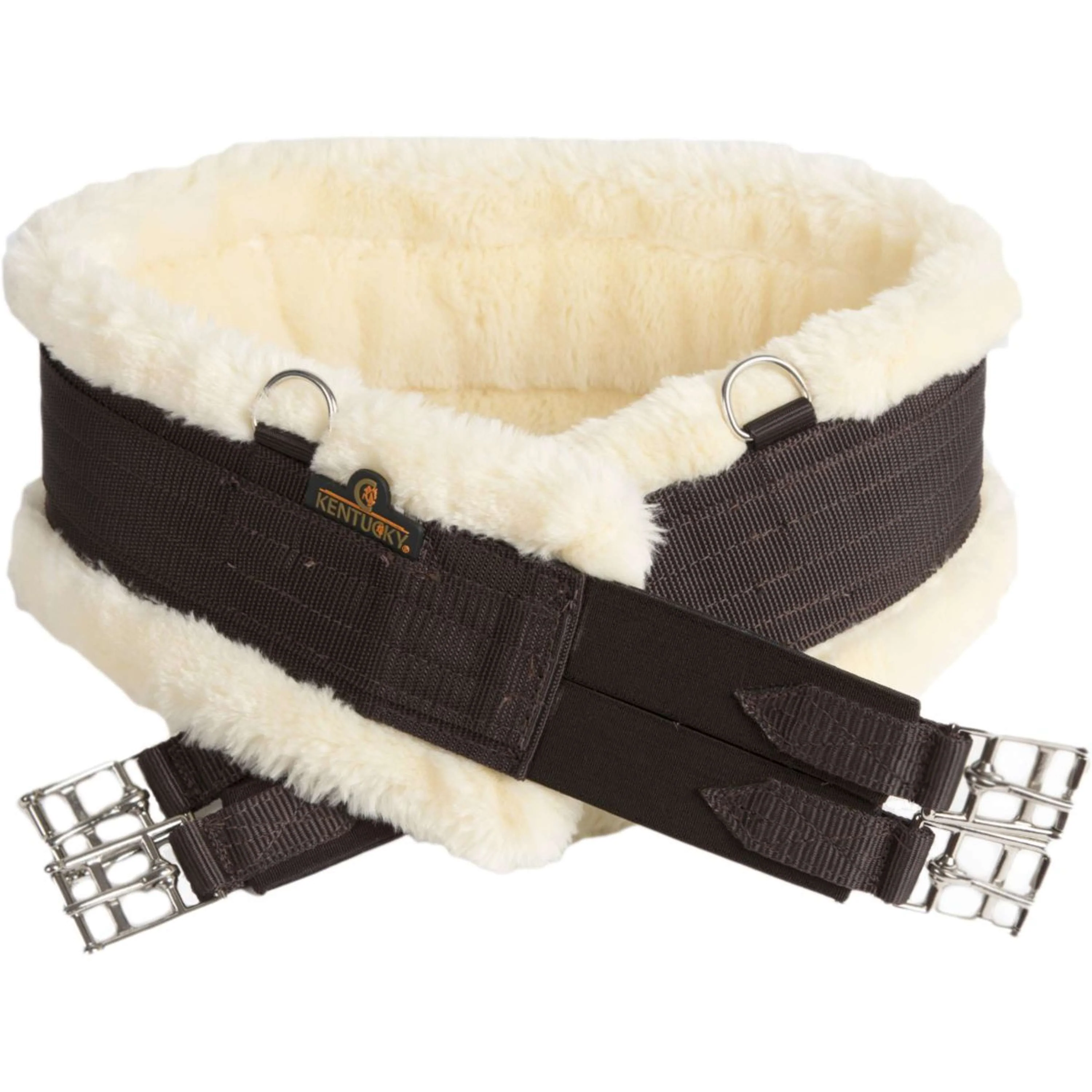 Kentucky Vielseitigkeitsgurt Sheepskin Braun/Natural - Image 8