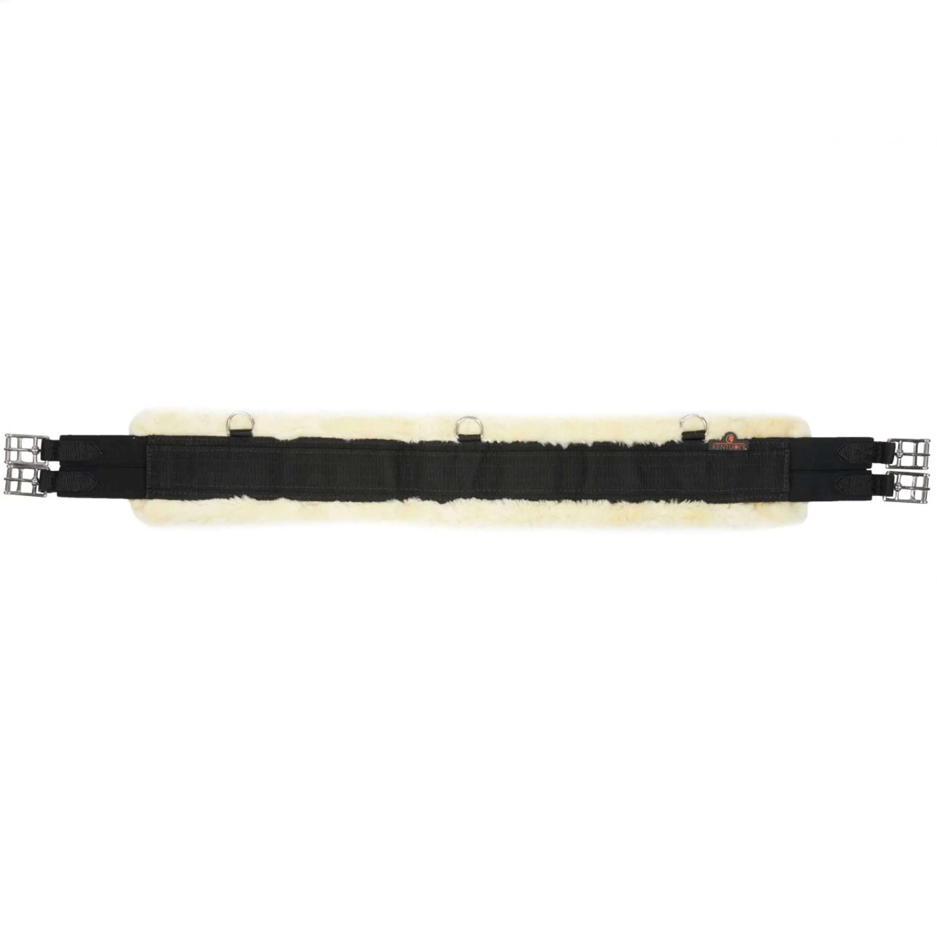 Kentucky Vielseitigkeitsgurt Sheepskin Schwarz/Naturell - Image 2