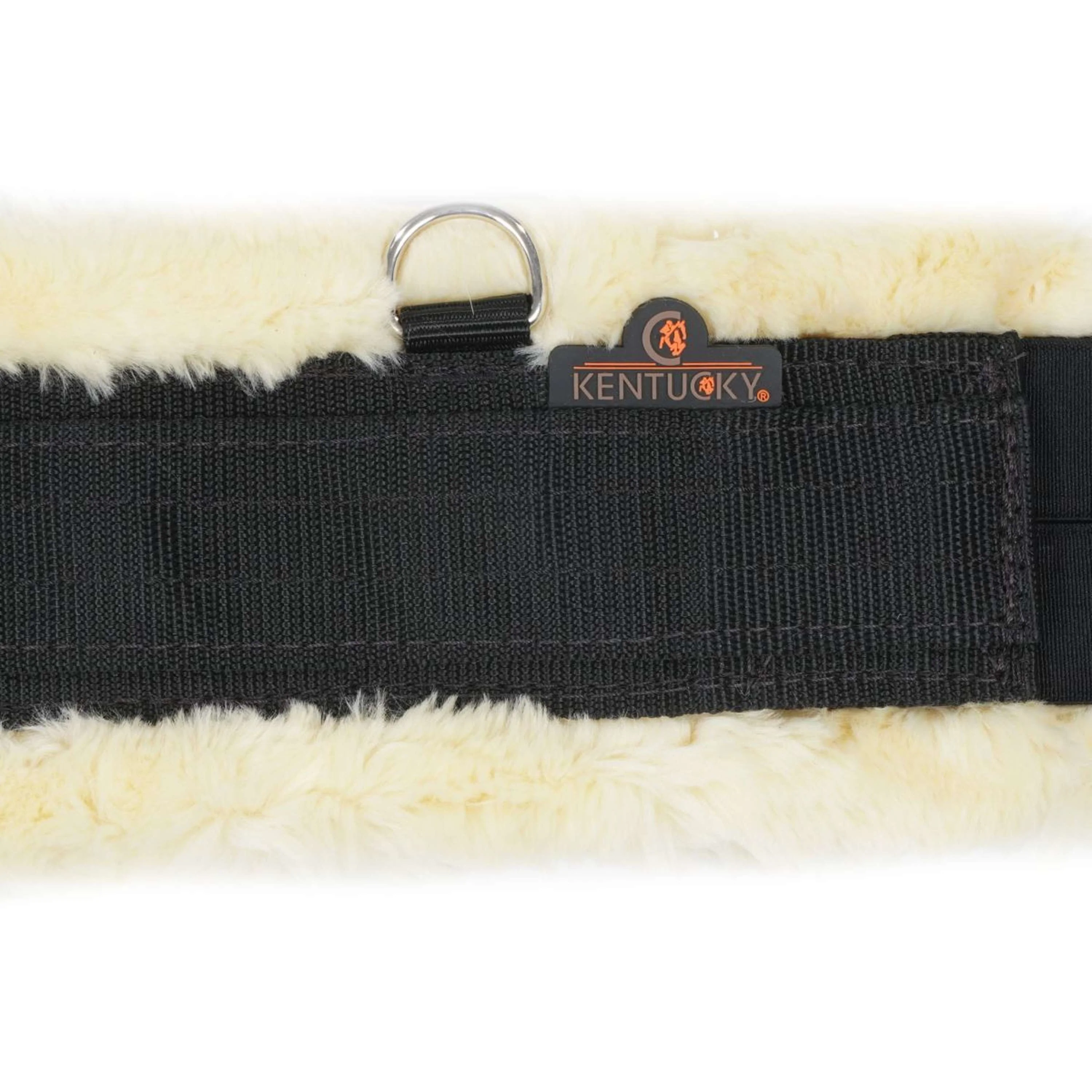 Kentucky Vielseitigkeitsgurt Sheepskin Schwarz/Naturell - Image 6