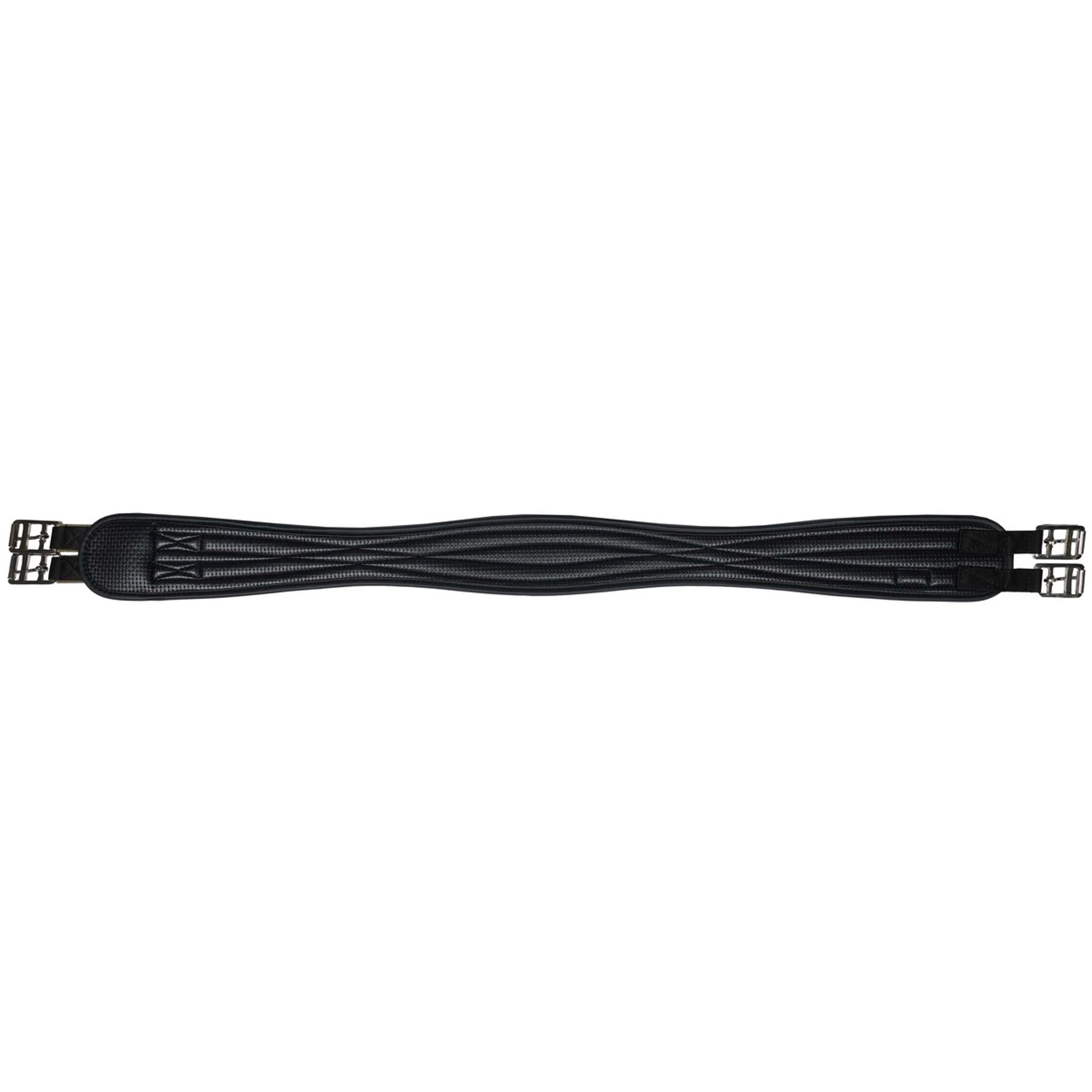Kerbl Sattelgurt PU geschweift Schwarz - Image 2