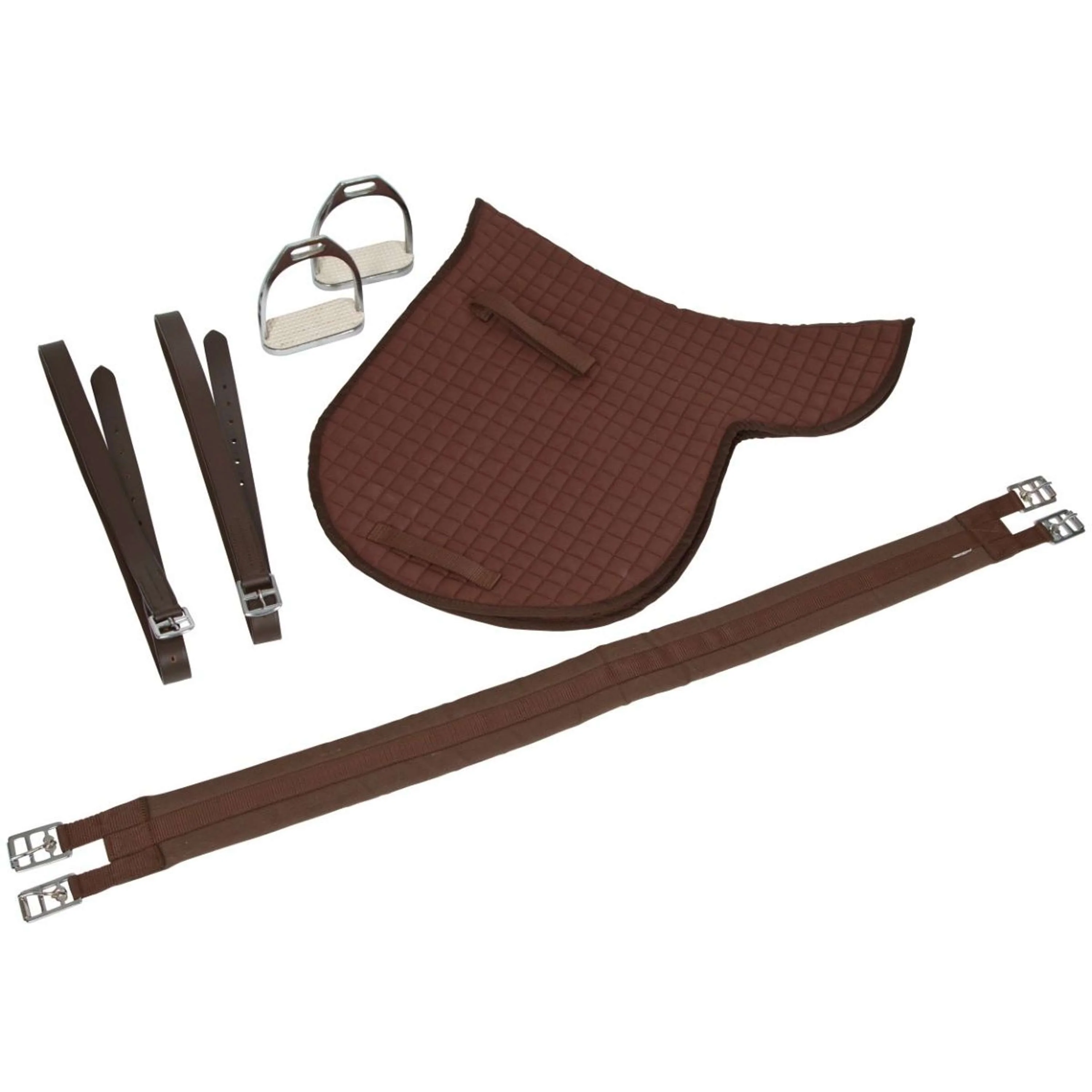 Kerbl Sattelset Eurohorse Vielseitigkeit Braun - Image 2