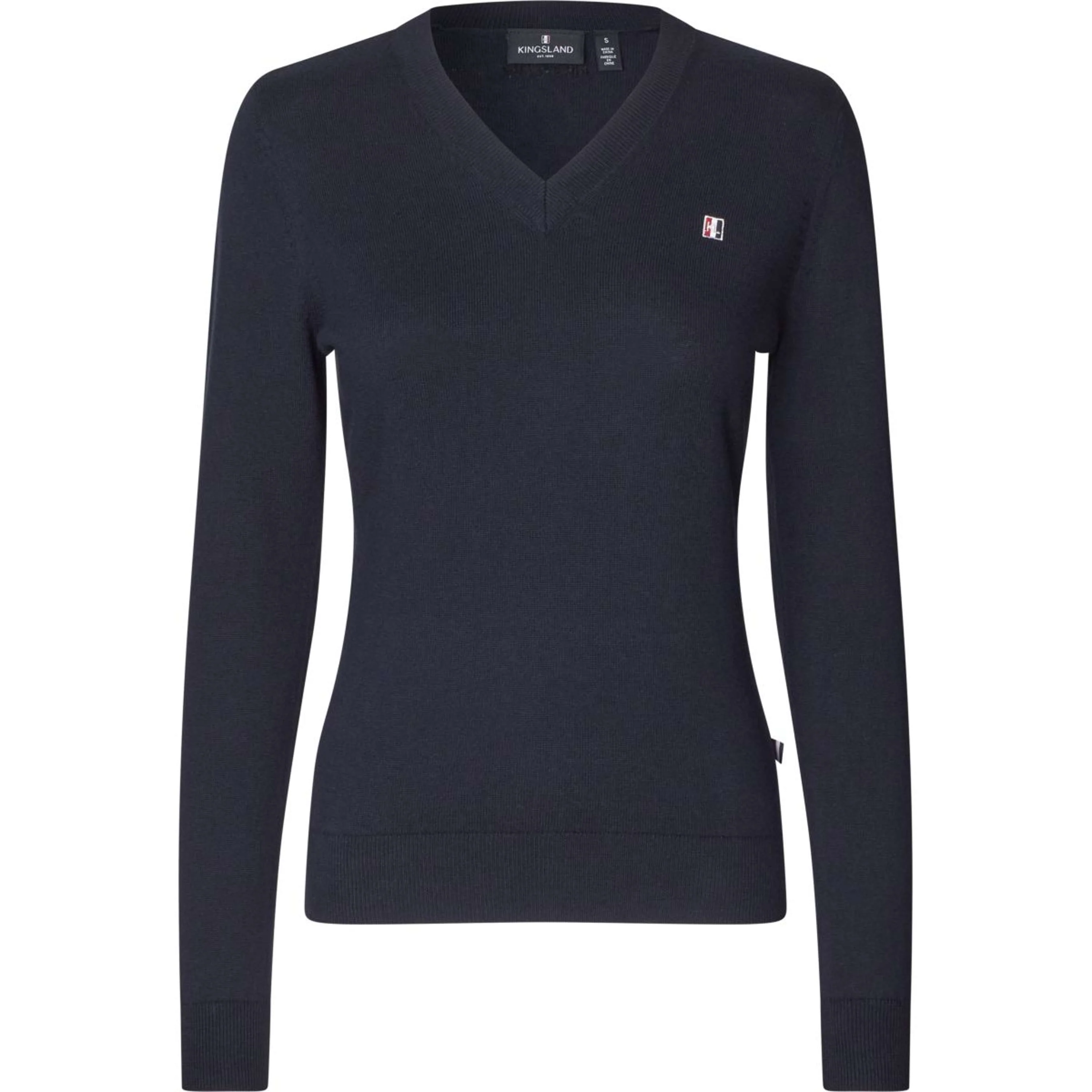 Kingsland Pullover Classic V-Neck Navy