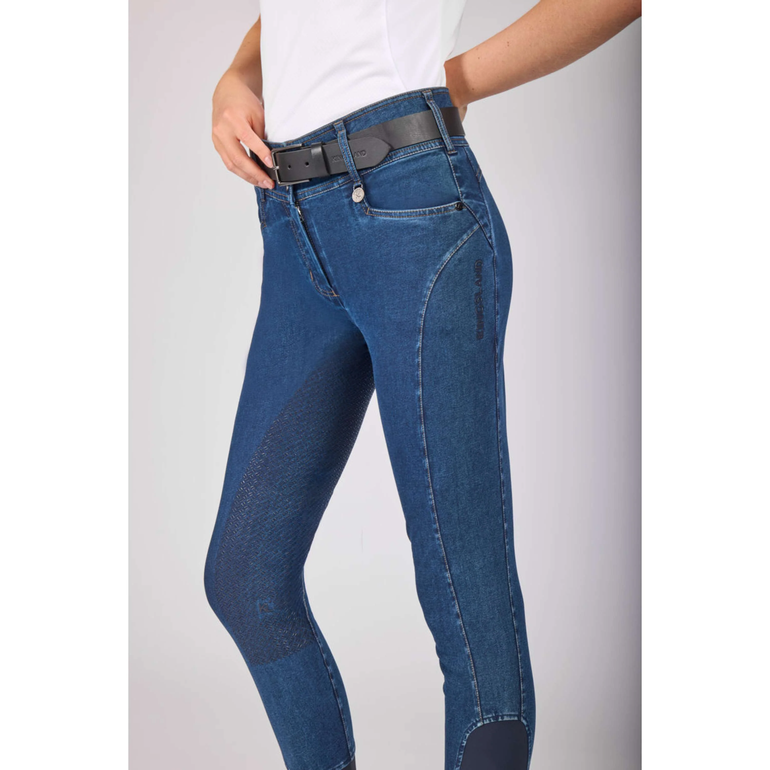 Kingsland Reithose KLKayce Denim Full Grip Navy - Image 2