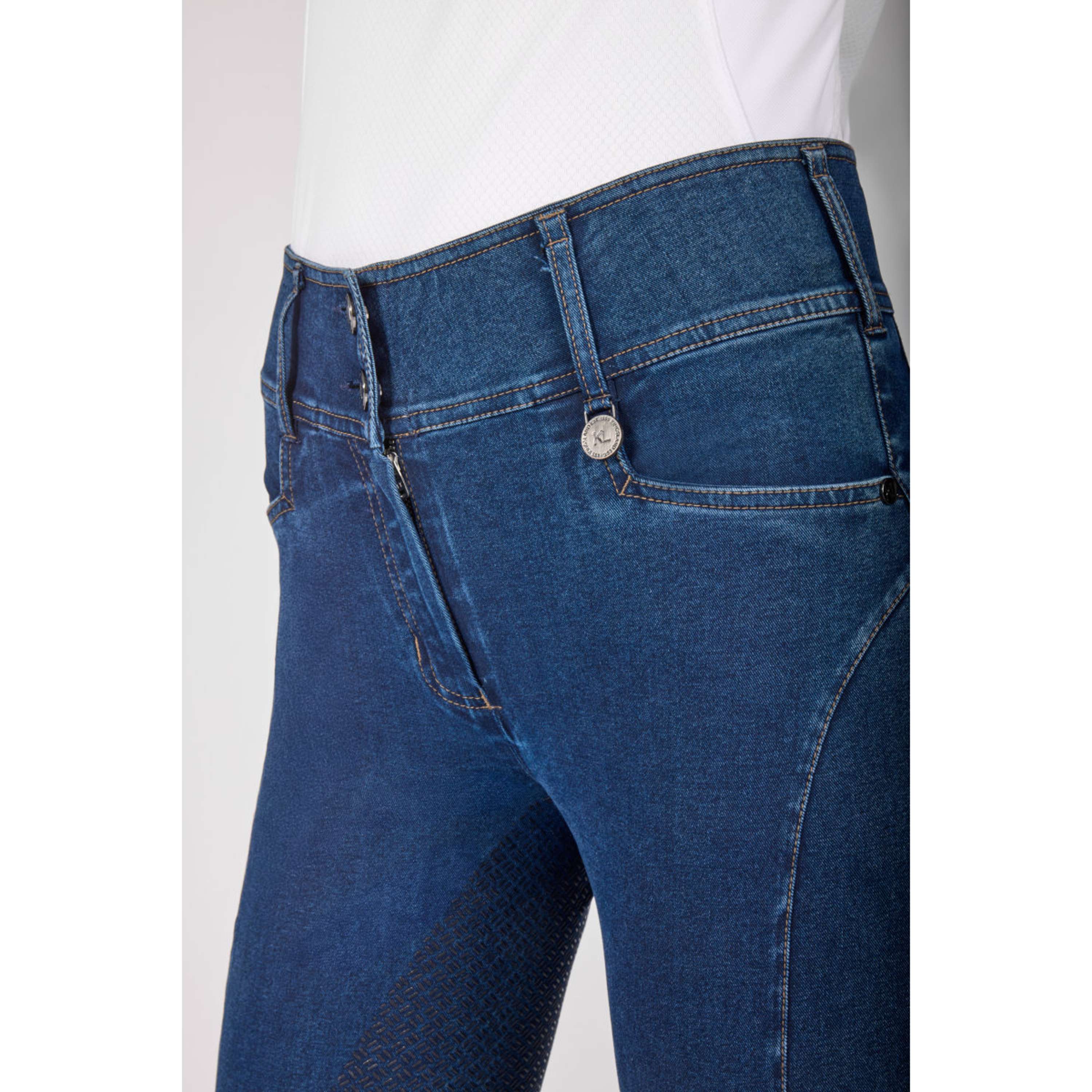 Kingsland Reithose KLKayce Denim Full Grip Navy - Image 8