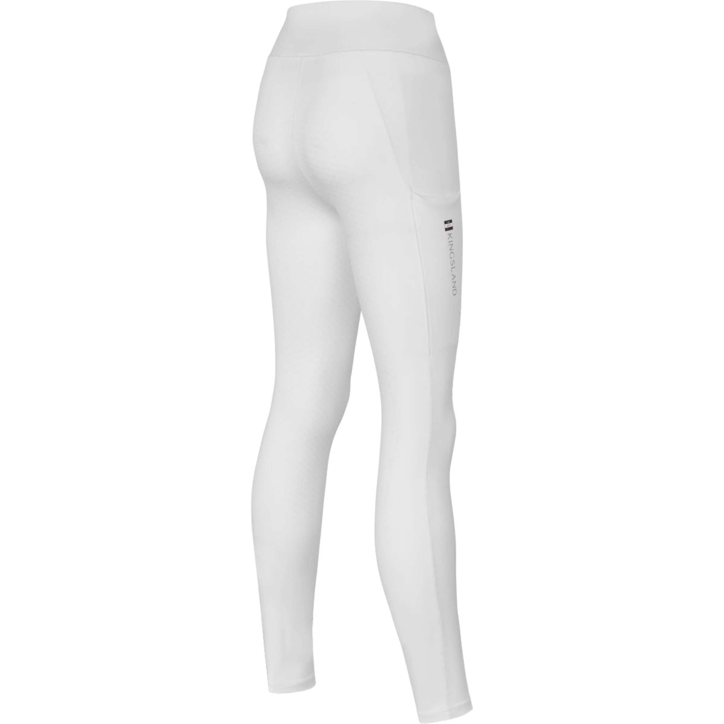 Kingsland Reitleggings Classic Full Grip Weiß - Image 2