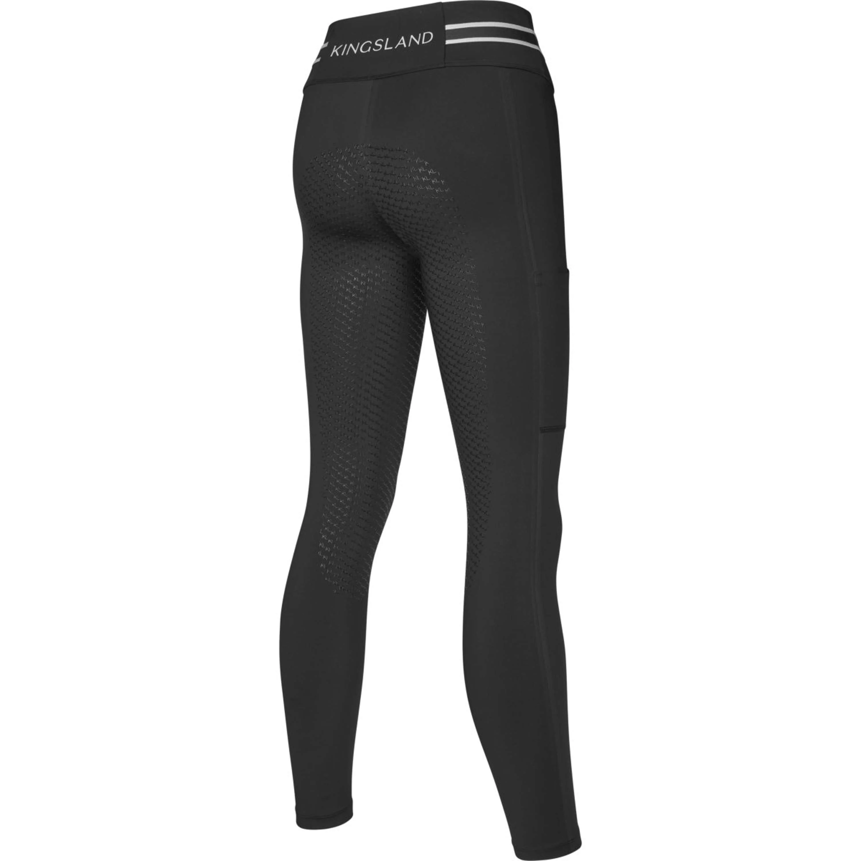 Kingsland Reitleggings KLLaura Full Grip Schwarz - Image 2