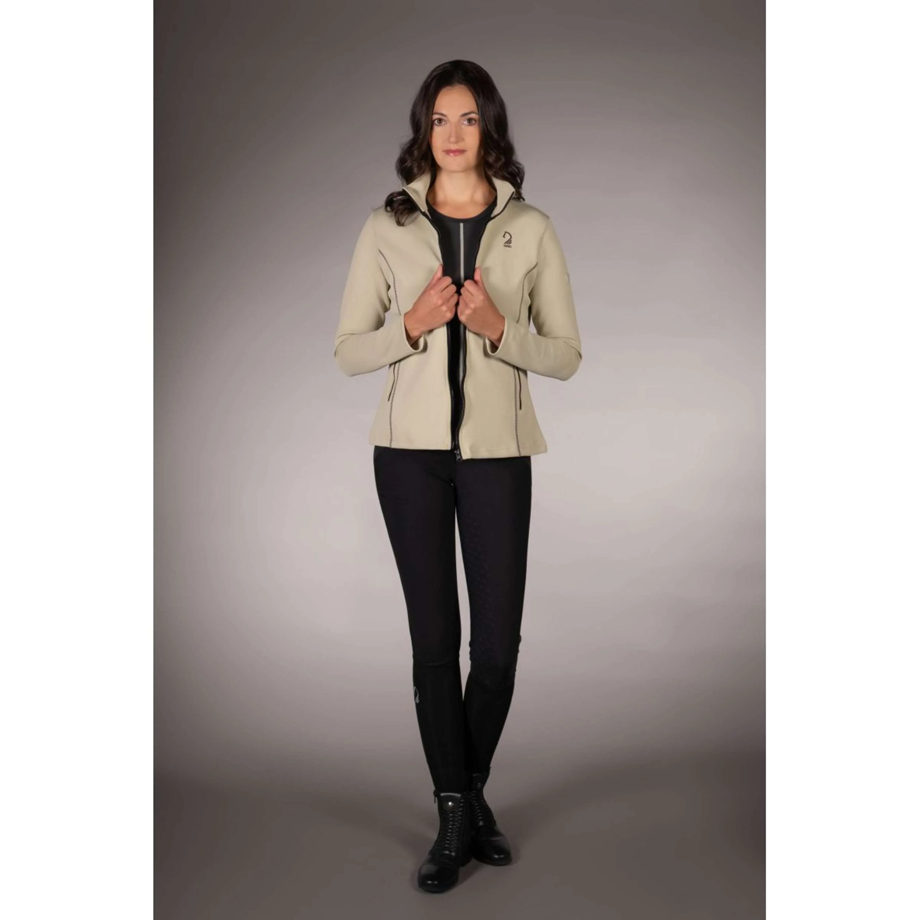 Lauria Garrelli Fleecejacke Limone Grau/Beige - Image 8